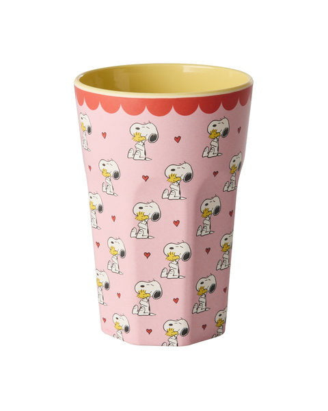TALL MELAMINE CUP SNOOPY - Pink
