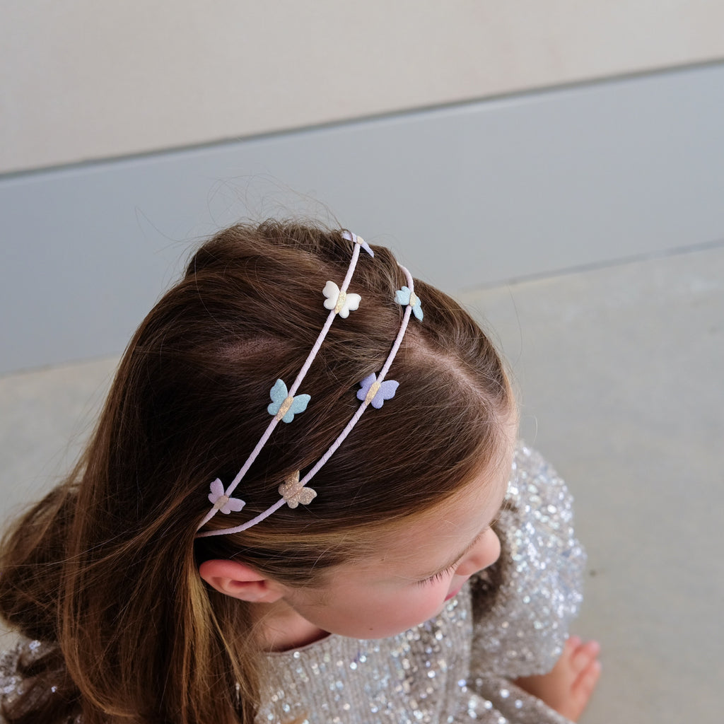 BELLA BUTTERFLY DOUBLE HEADBAND
