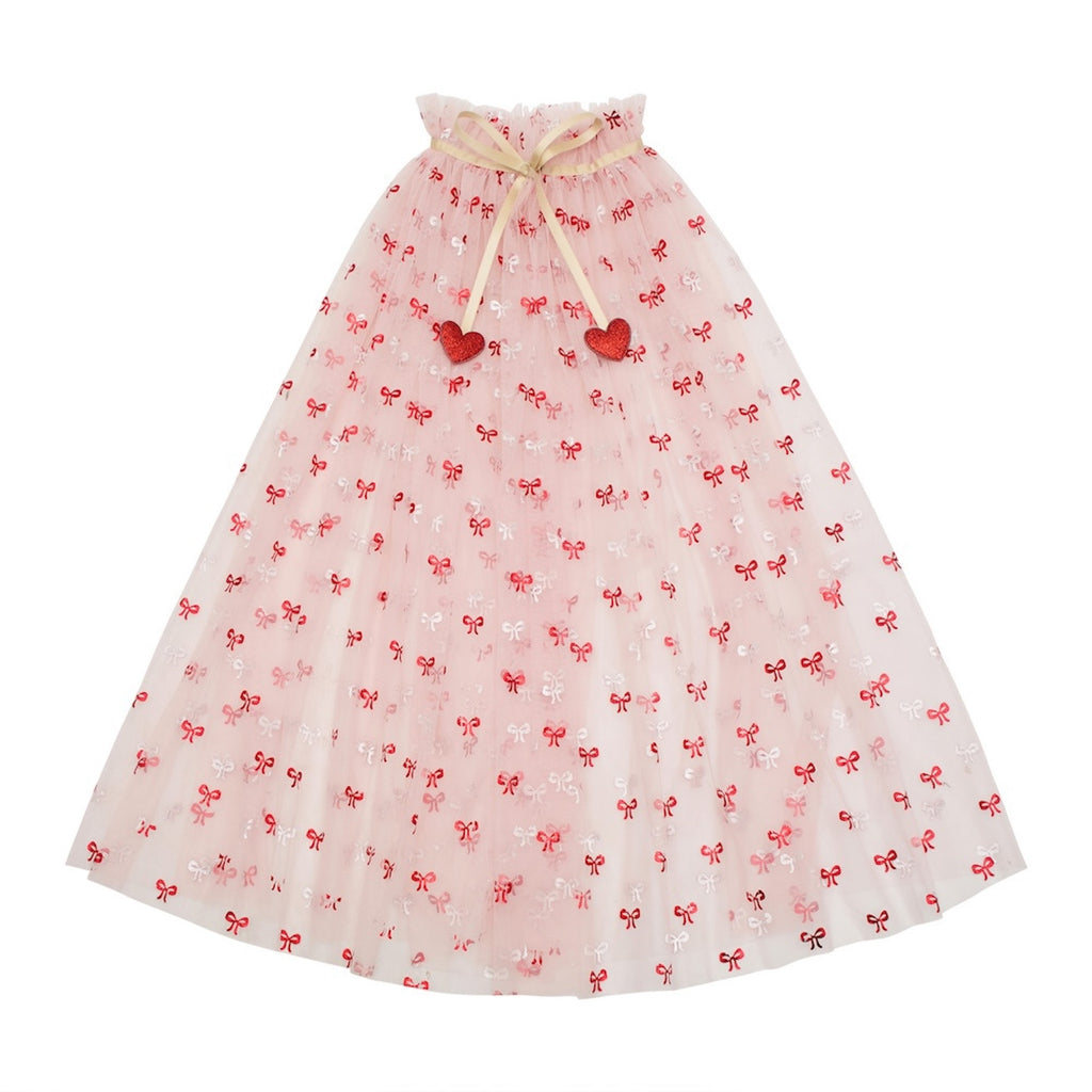CUTESY BOW PRINT CAPE