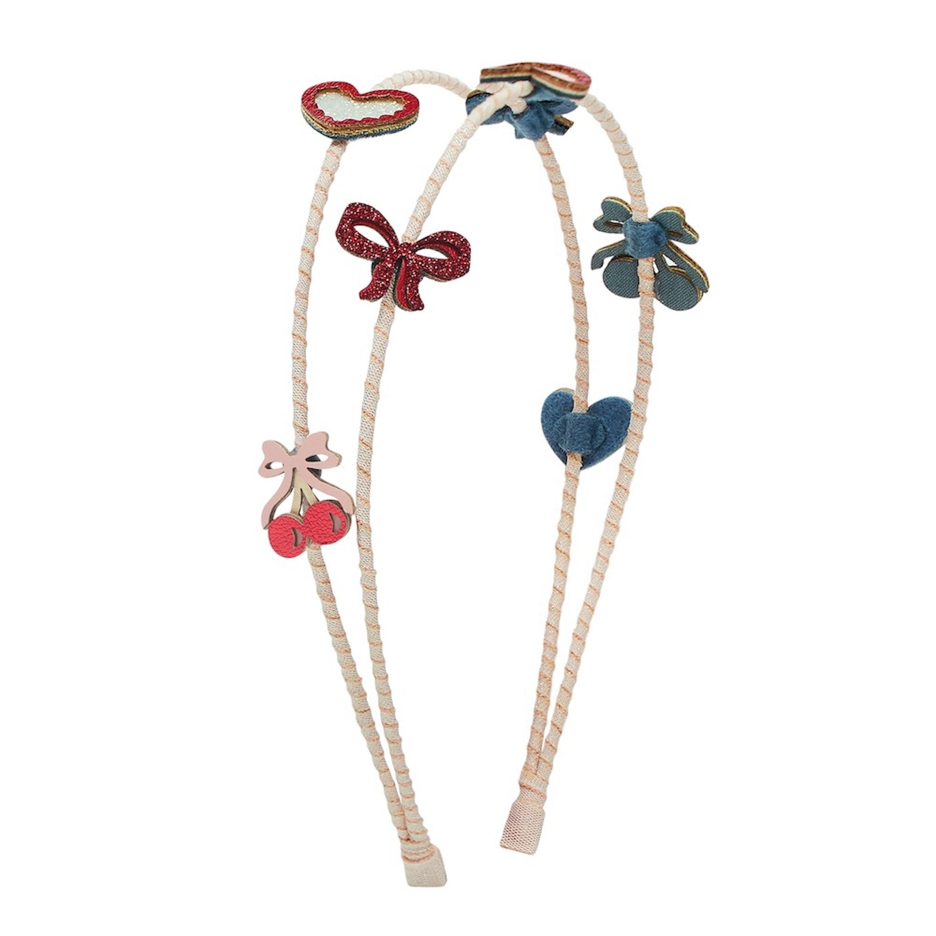 FANCY CHERRIES DOUBLE HEADBAND
