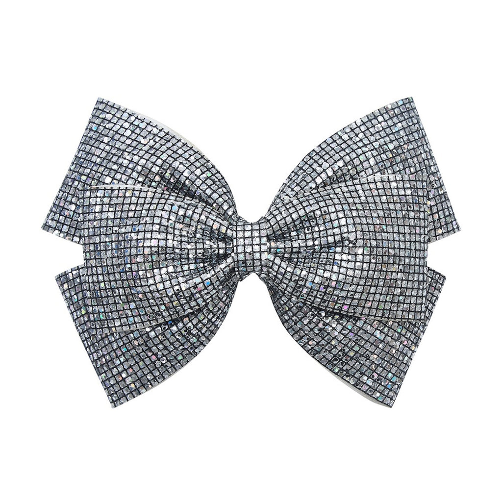 GIANT DISCO BALL BOW HAIR CLIP