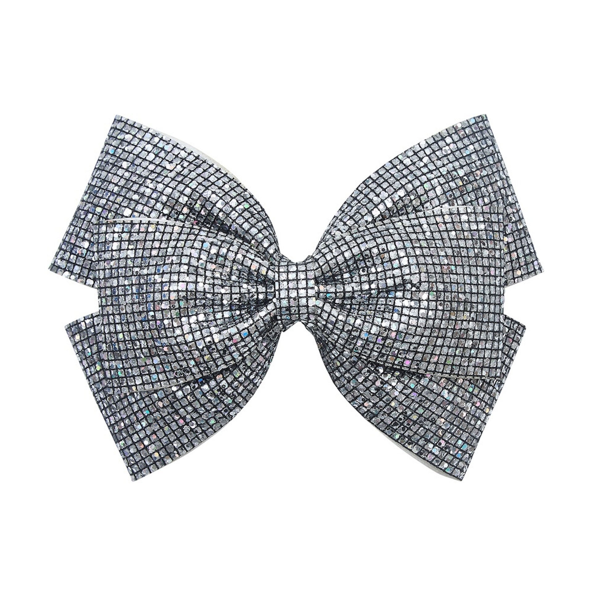 GIANT DISCO BALL BOW HAIR CLIP