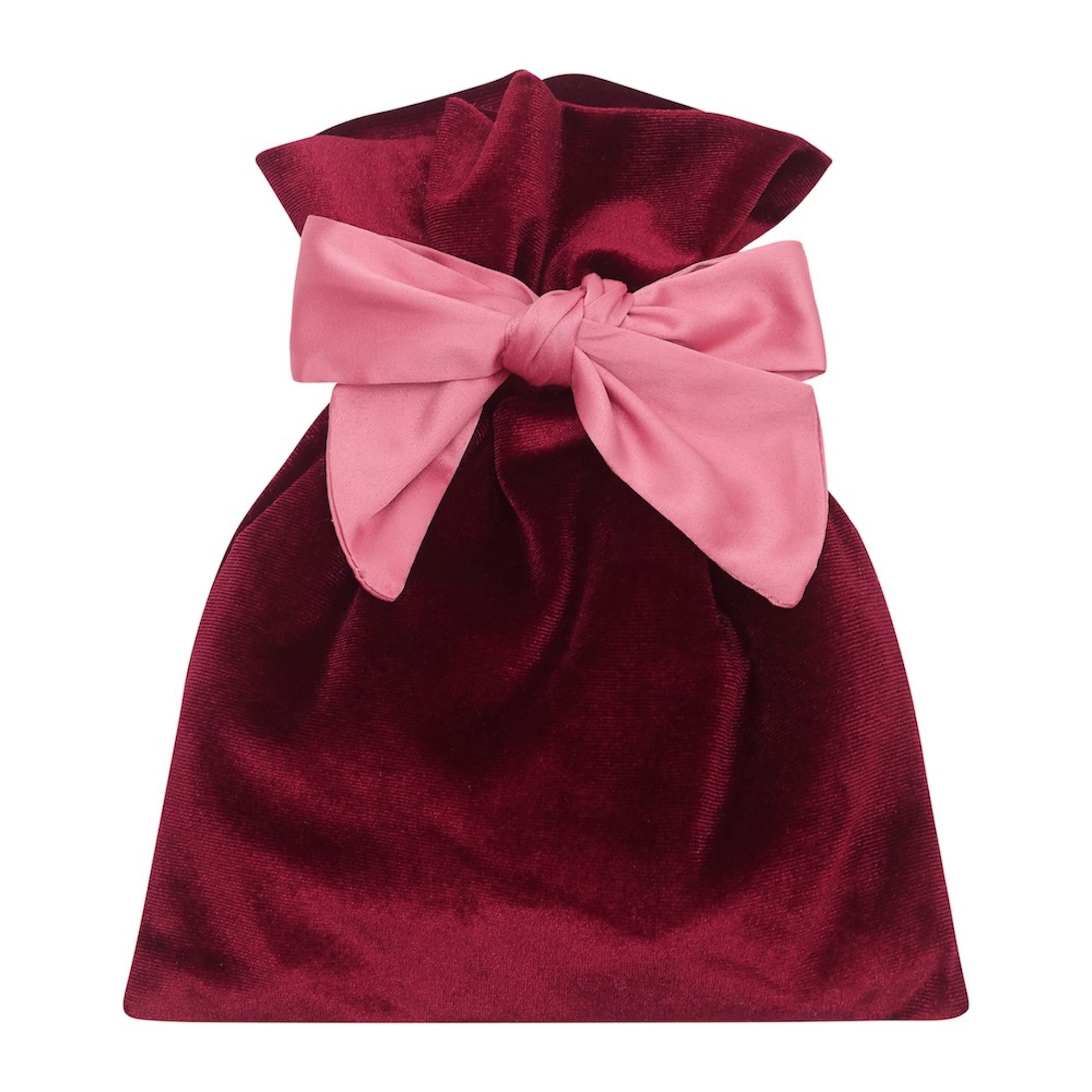HAIR ACCESSORIES GIFT POUCH - BURGUNDY