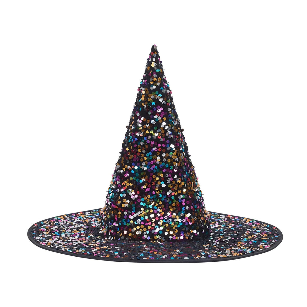 HALLOWEEN DAZZLE SEQUIN WITCH HAT