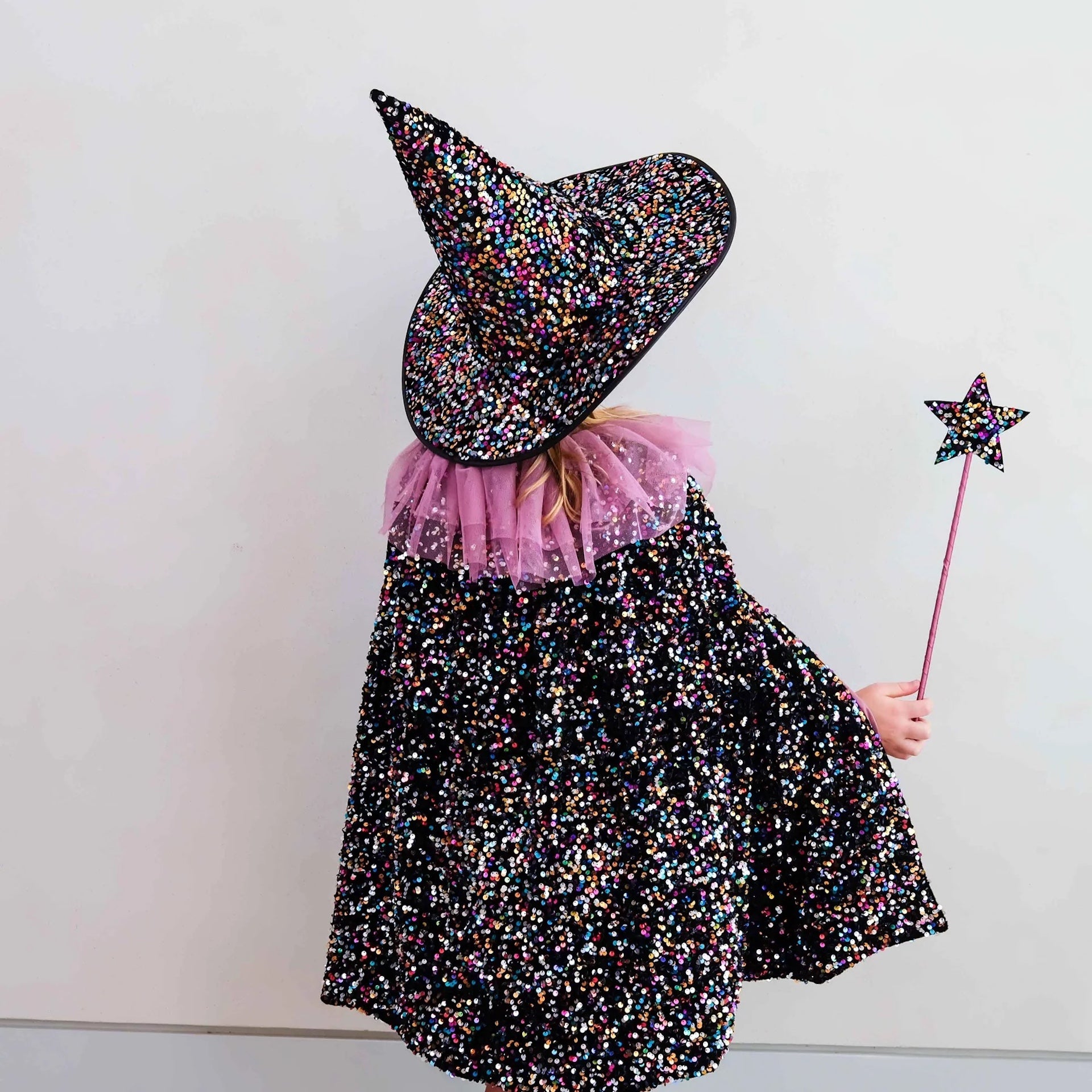 HALLOWEEN DAZZLE SEQUIN WITCH HAT