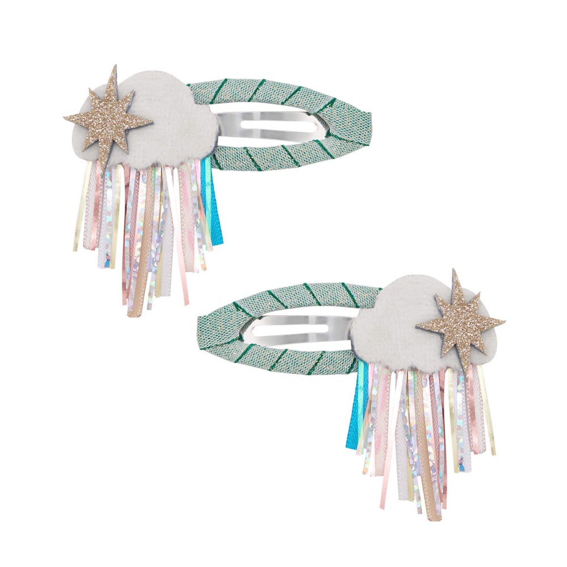 RAINY CLOUD HAIR CLIPS