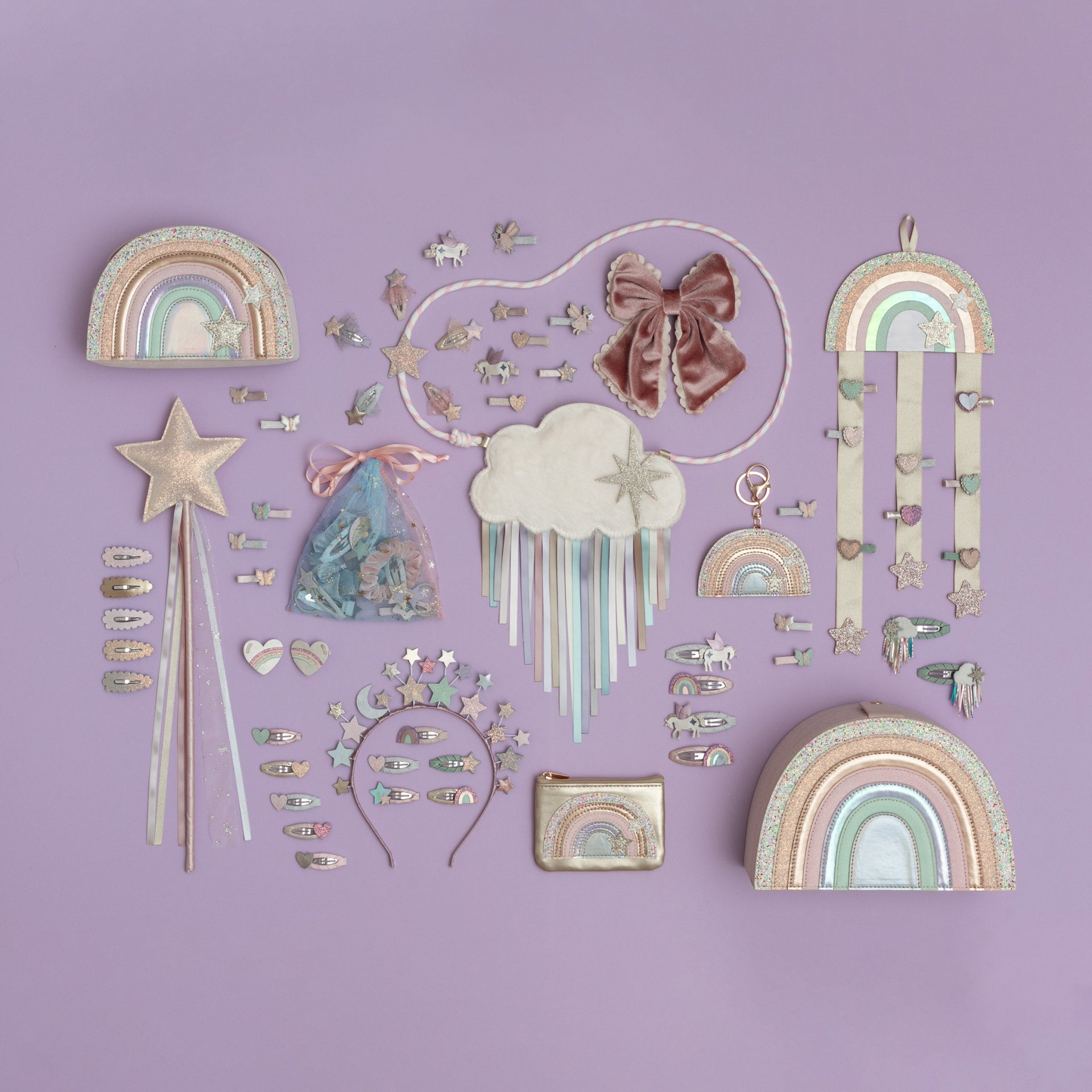 RAINY CLOUD HAIR CLIPS