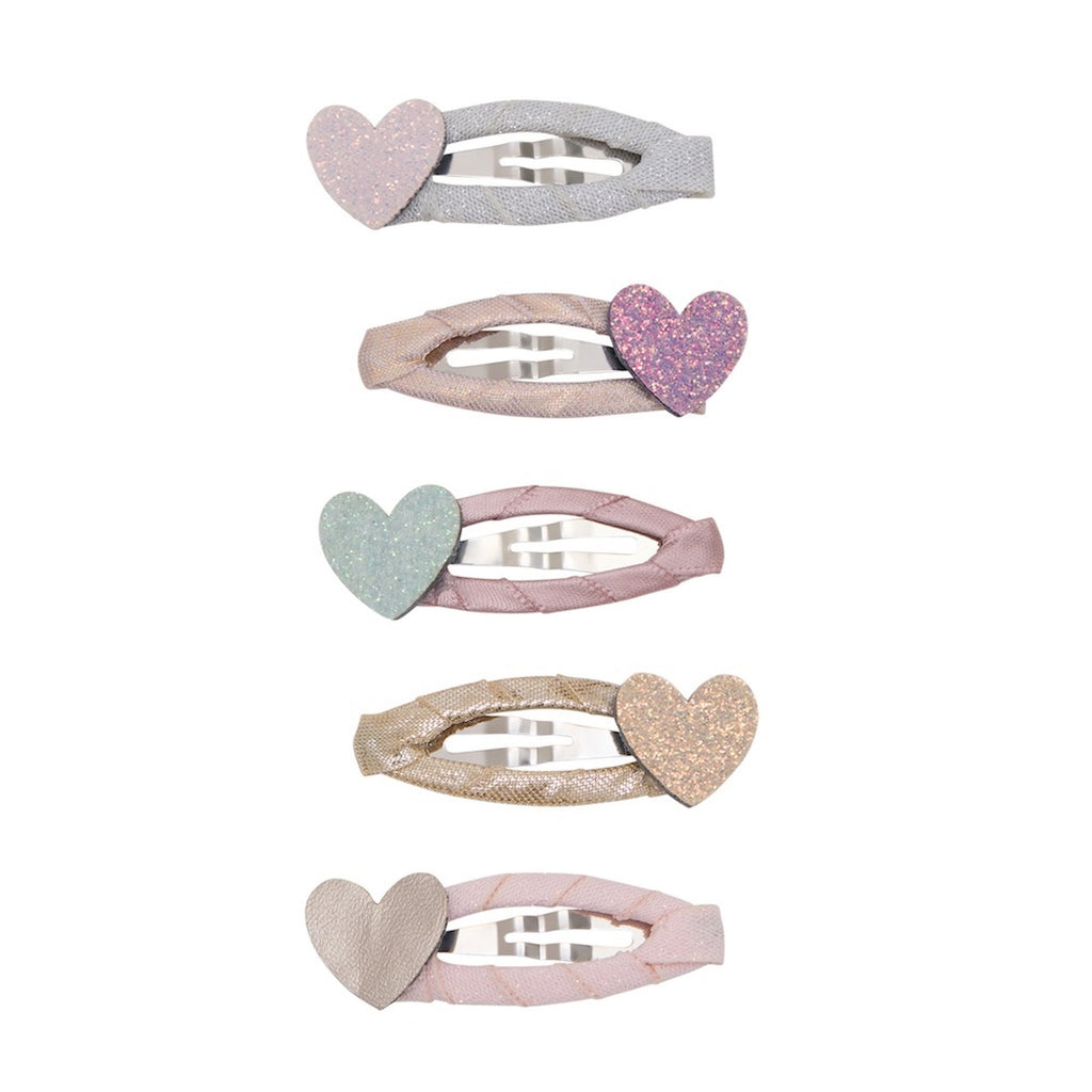 TEENY HEART MINI HAIR CLIPS