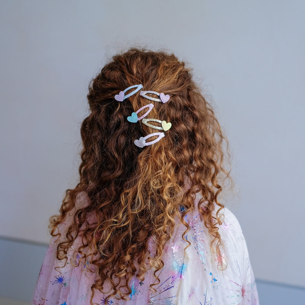 TEENY HEART MINI HAIR CLIPS