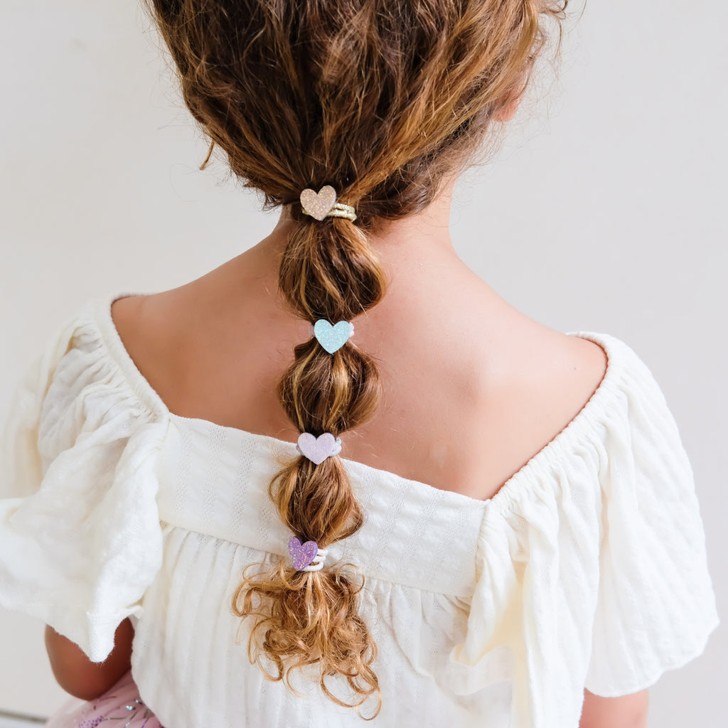 TEENY HEART MINI HAIR PONIES