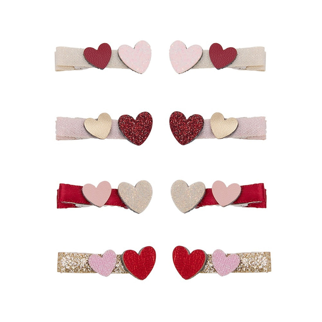 TEENY WEENY HEART SALON HAIR CLIPS