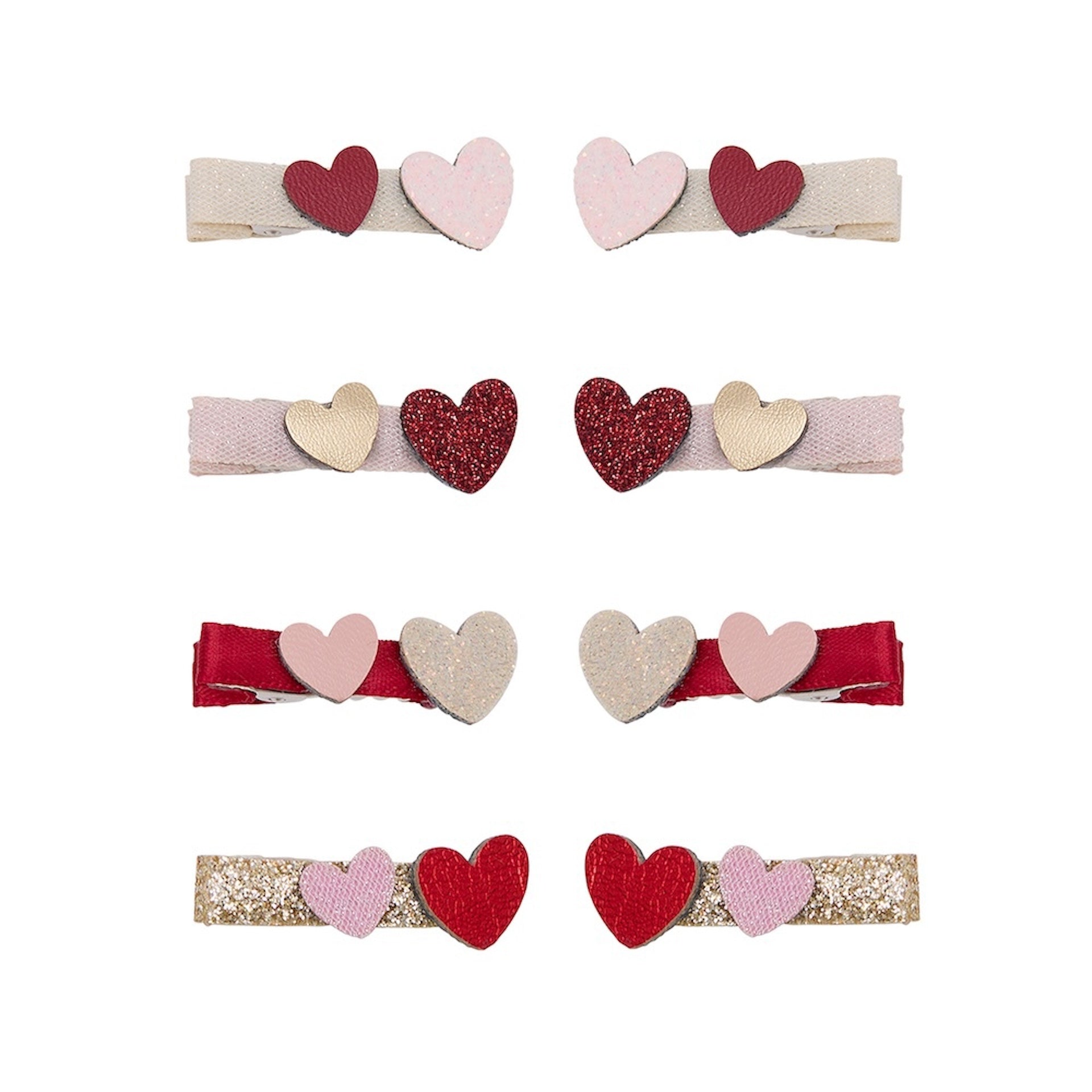 TEENY WEENY HEART SALON HAIR CLIPS