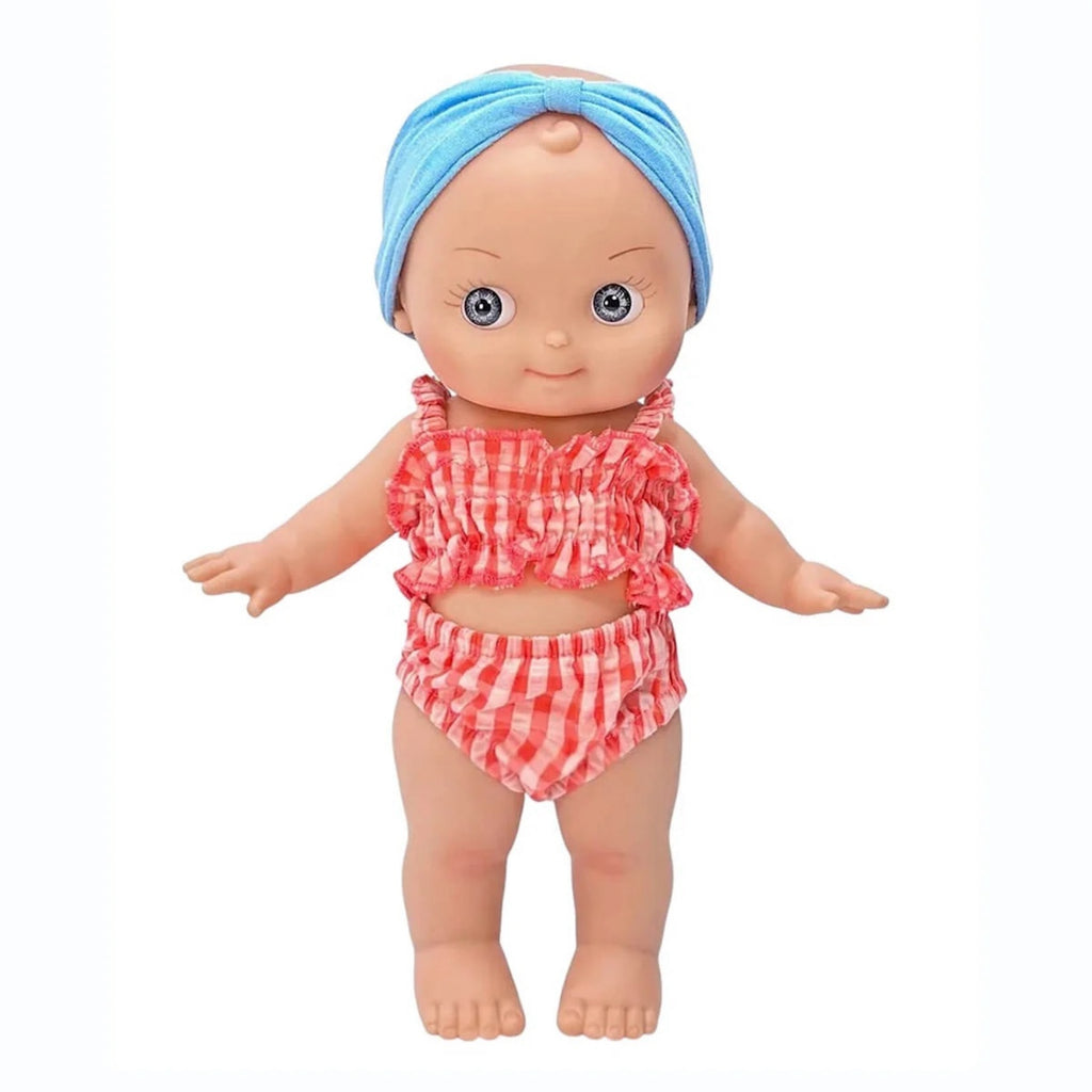 ALICE AT THE BEACH DOLL - CORAL GINGHAM
