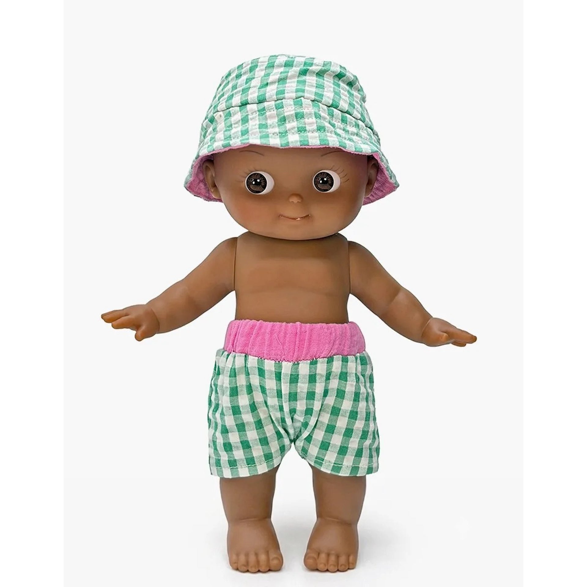 ARSÈNE AT THE BEACH DOLL - GREEN GINGHAM