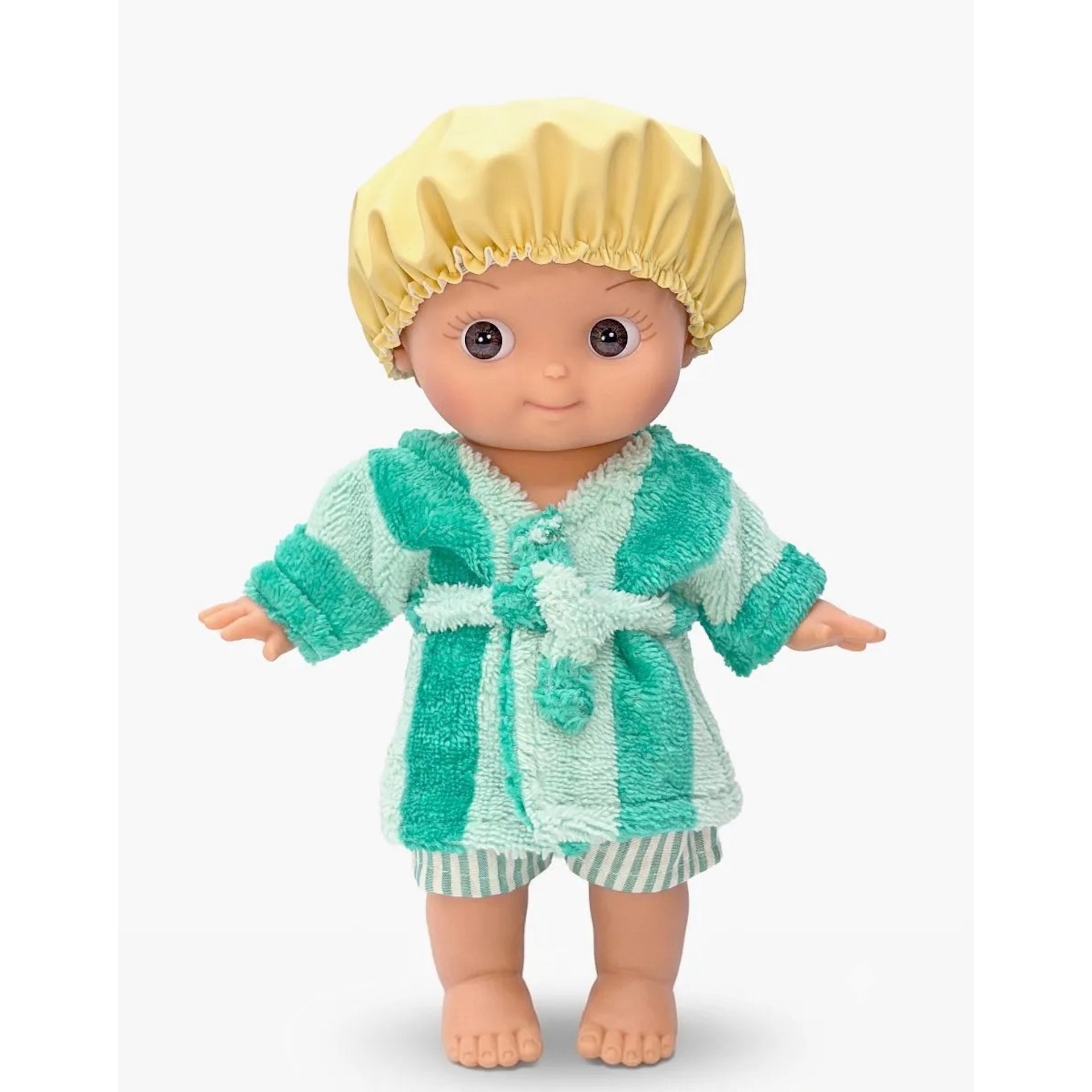 BASILE AT HOME DOLL - GREEN STRIPE BATH SET