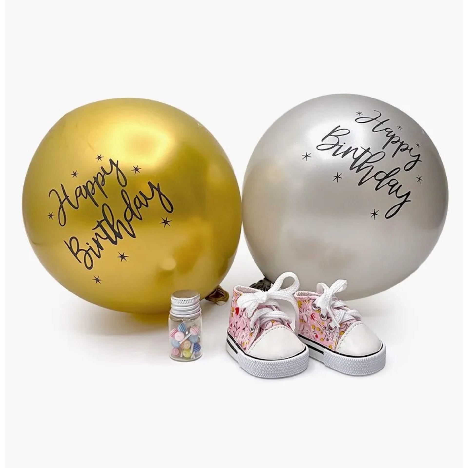 DOLL - BIRTHDAY ACCESSORY SET - FLOWER SHOES
