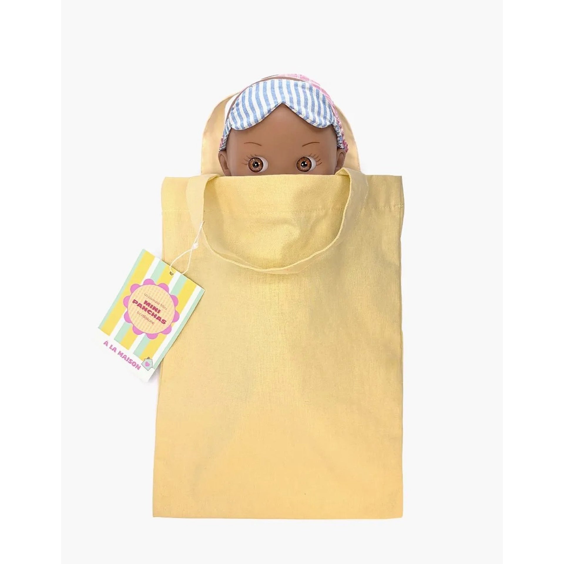 NOAH AT HOME DOLL - BLUE STRIPED SLEEP SUIT