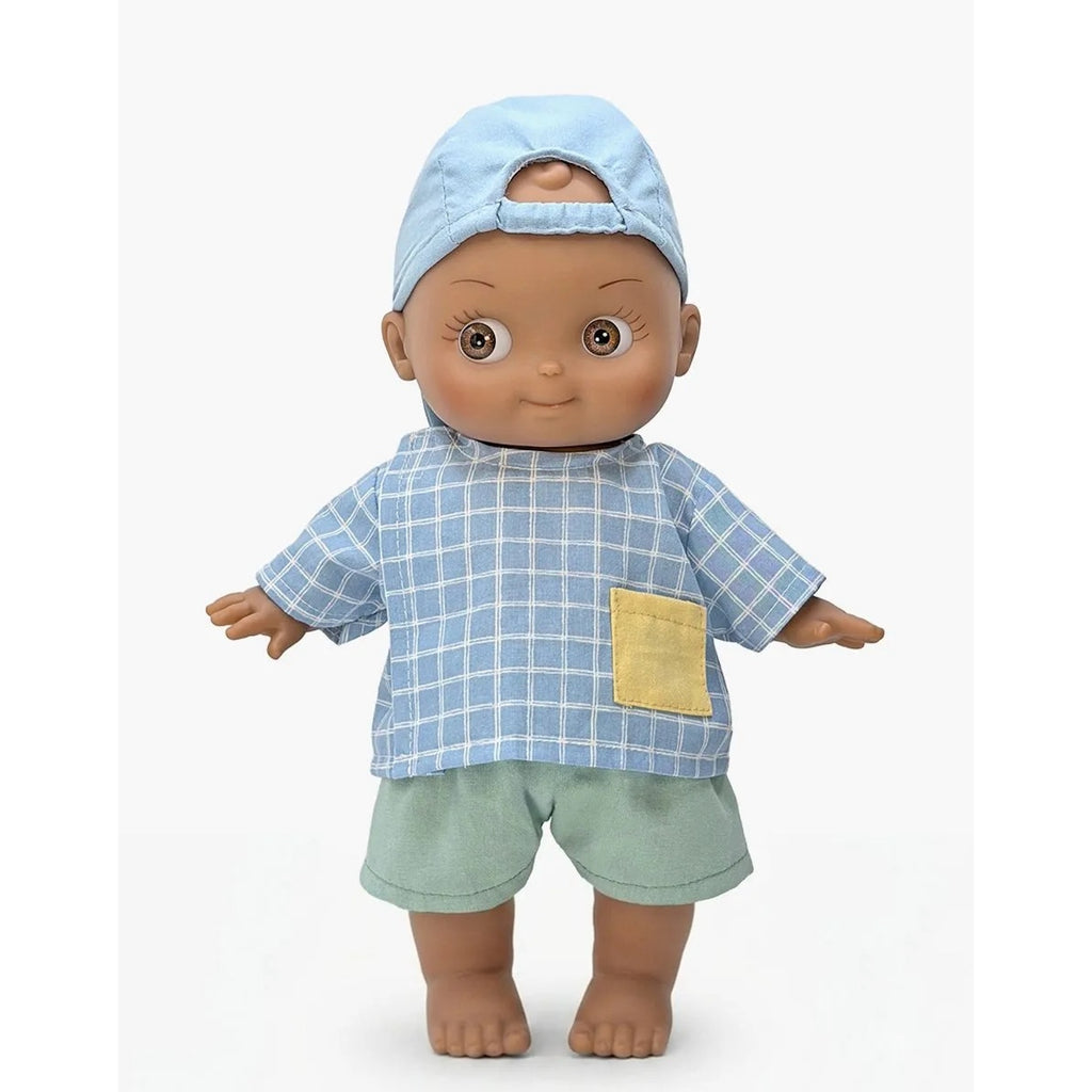 NOAH AT SCHOOL DOLL - BLUE CHECK OUTFIT