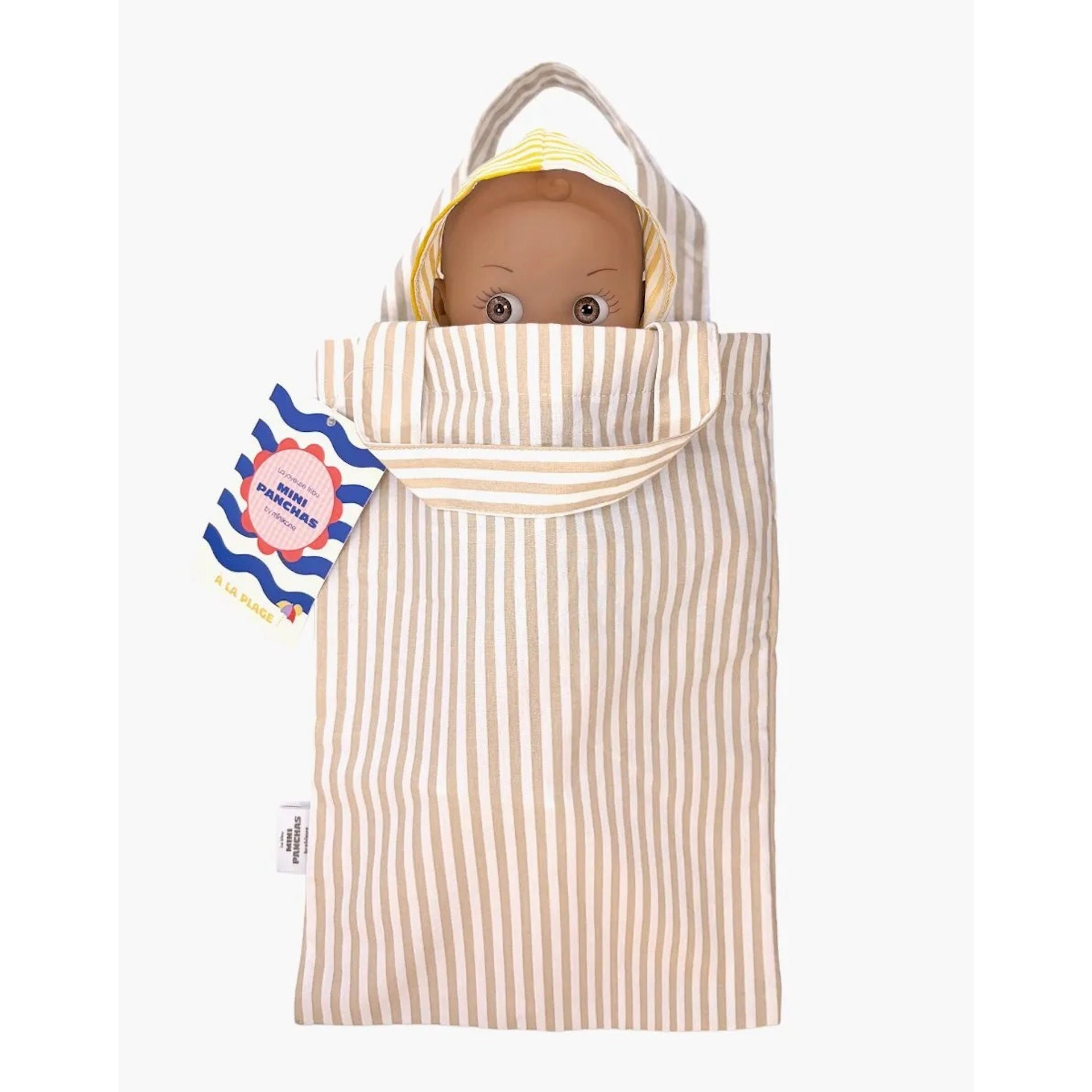 NOAH AT THE BEACH DOLL - YELLOW STRIPE