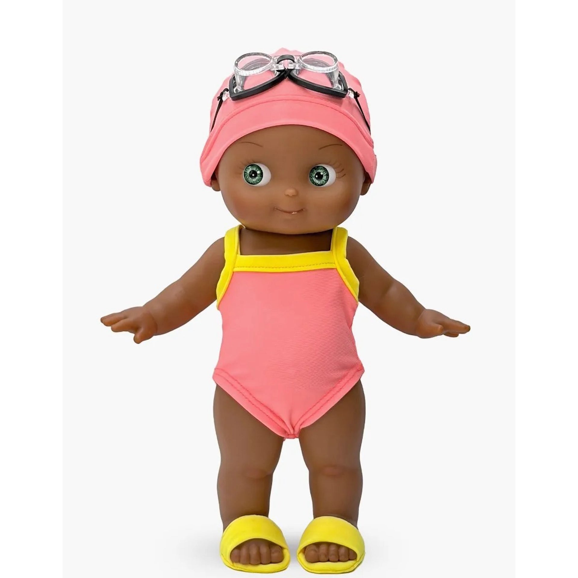PRUNELLE AT GYM DOLL - CORAL SWIM OUTFIT