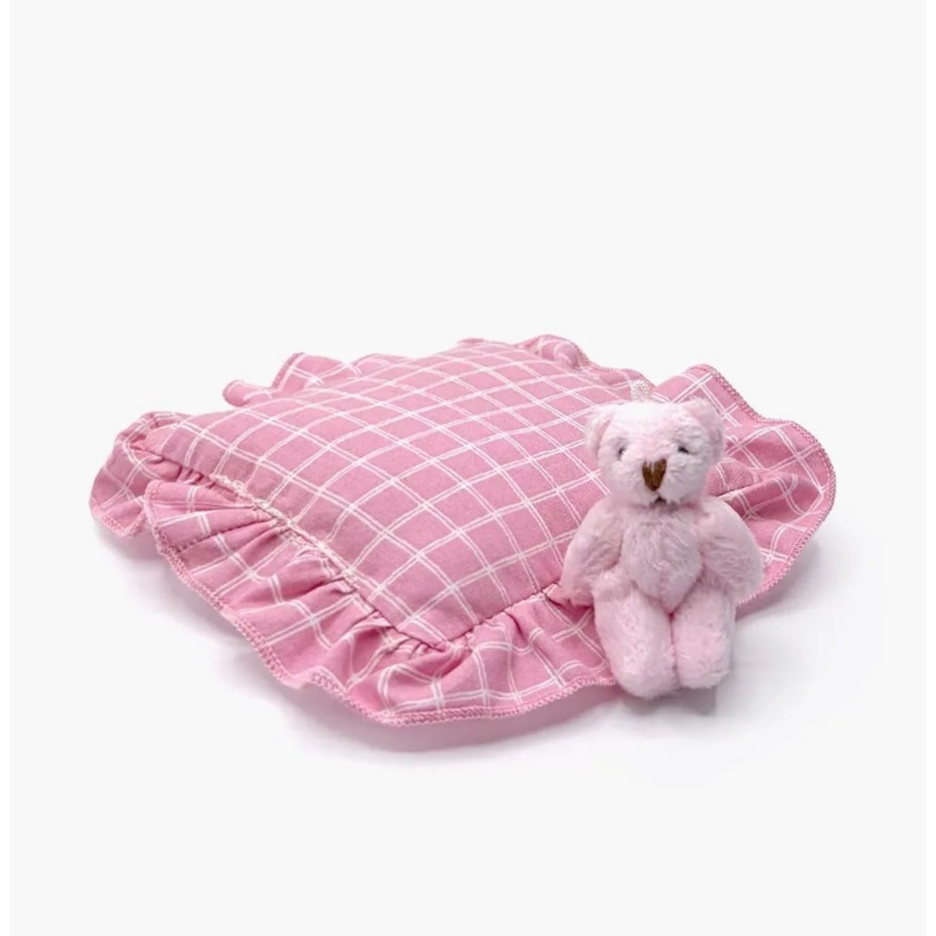 SLEEP ACCESSORY SET - PINK / WHITE PILLOW
