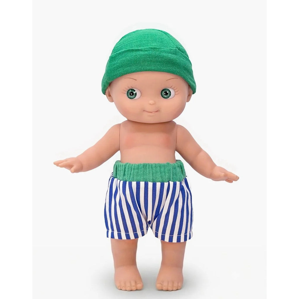 ZEBULON AT THE BEACH DOLL - BLUE STRIPE