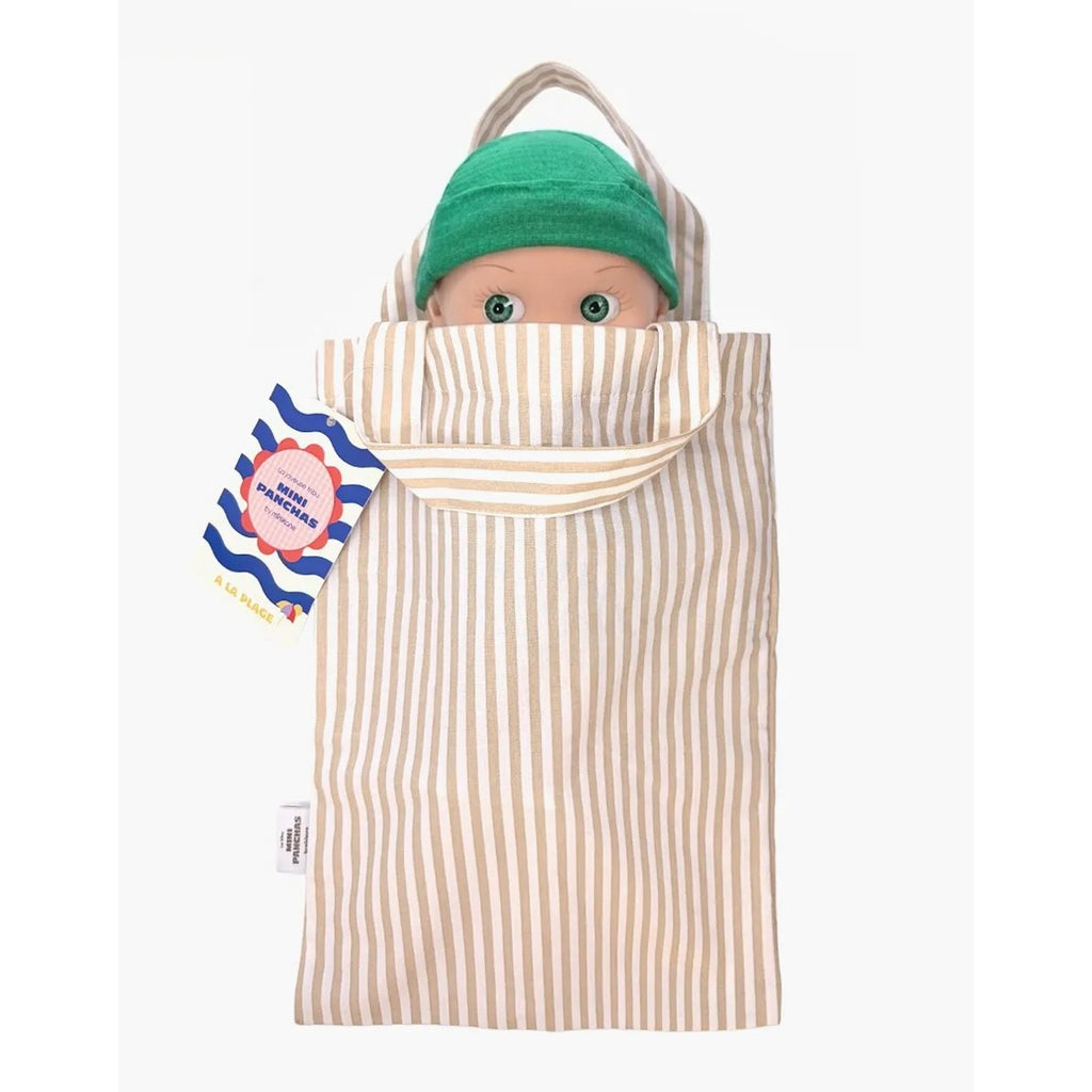 ZEBULON AT THE BEACH DOLL - BLUE STRIPE