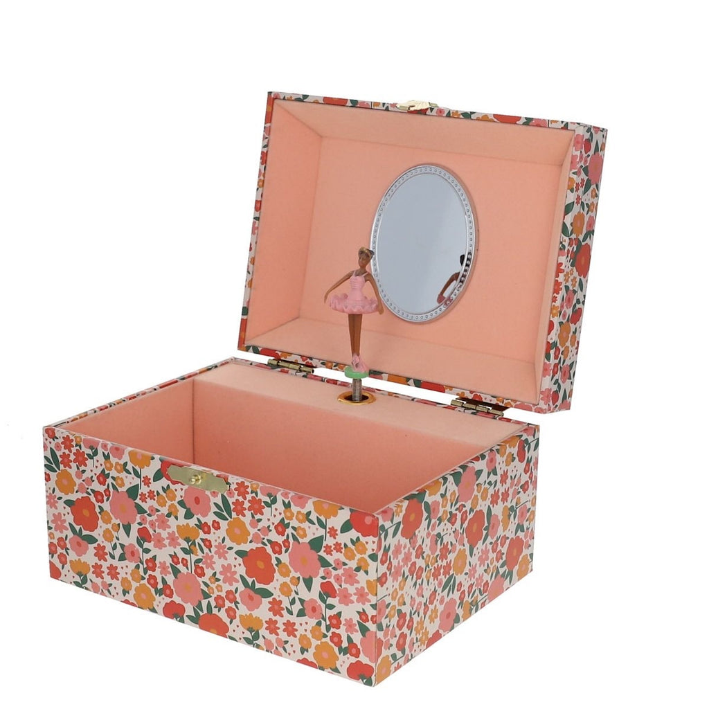 MUSICAL JEWELLERY BOX - BLUEBERRY FLORAL