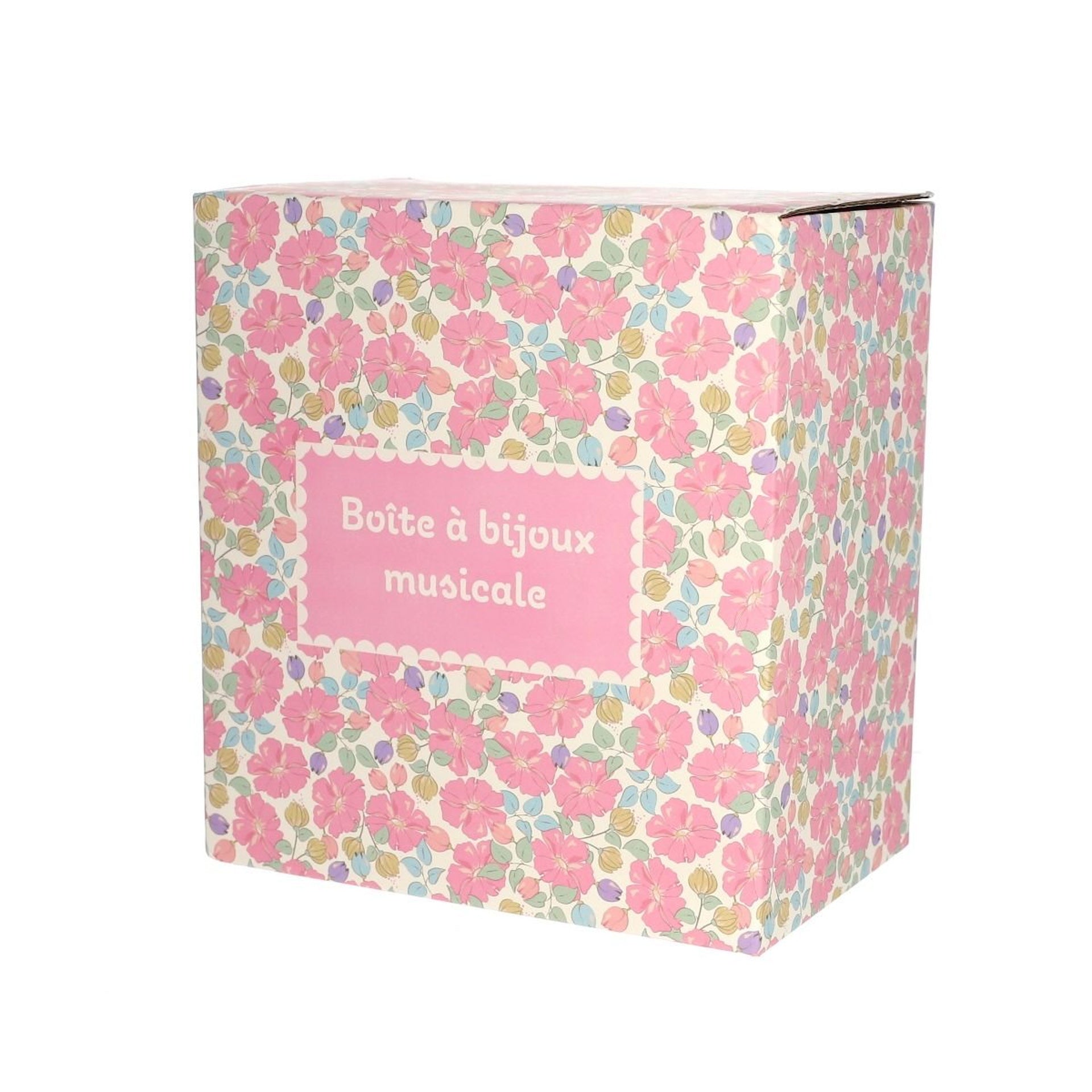 MUSICAL JEWELLERY BOX - PINK FLORAL