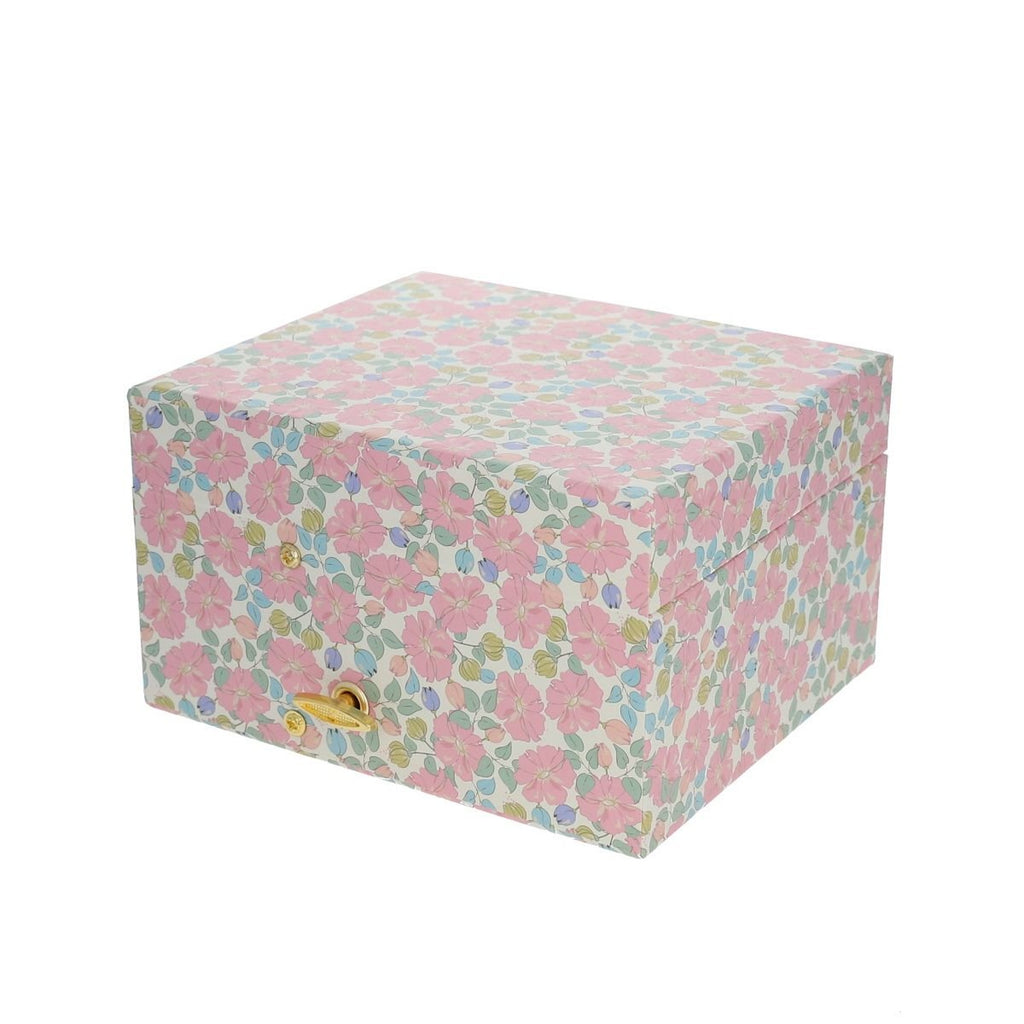 MUSICAL JEWELLERY BOX - PINK FLORAL
