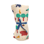 MUSLIN SWADDLE BLANKET - ANIMALS FOREST