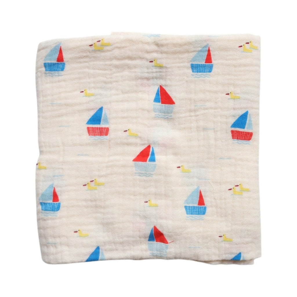 MUSLIN SWADDLE BLANKET - LITTLE SAILOR