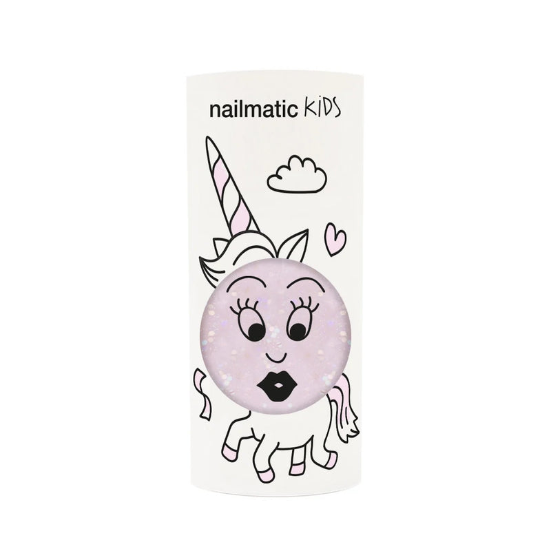 KIDS NAIL POLISH - Polly Clear Pink Glitter