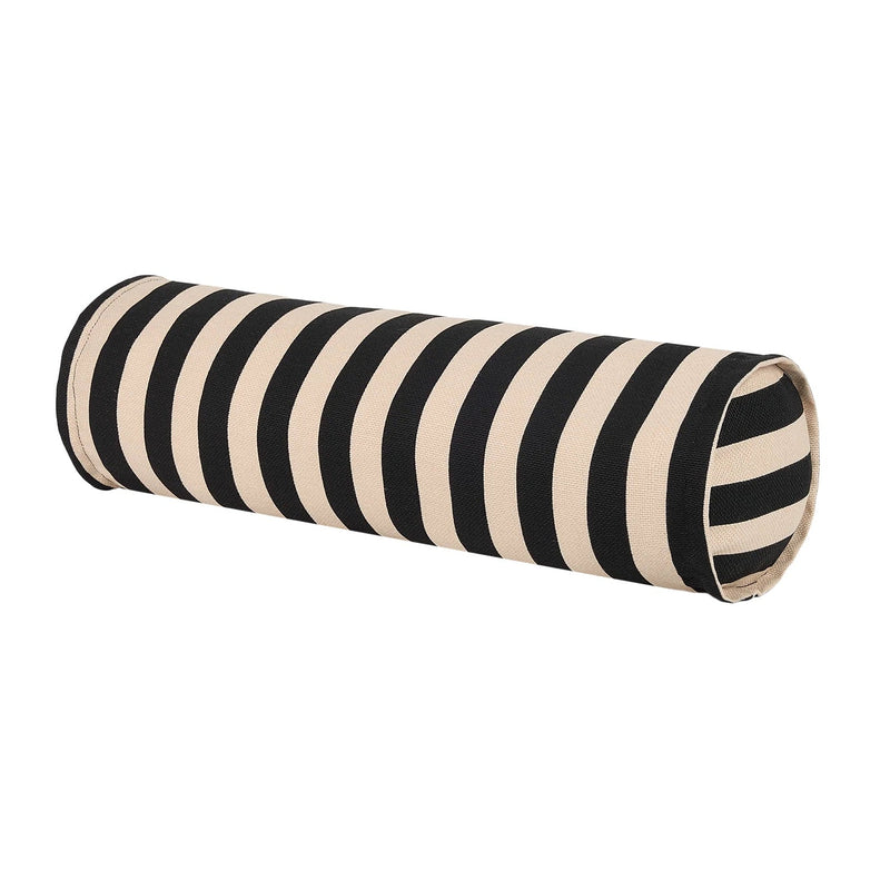 CYLINDER CUSHION VIBES - Black Sand Stripe
