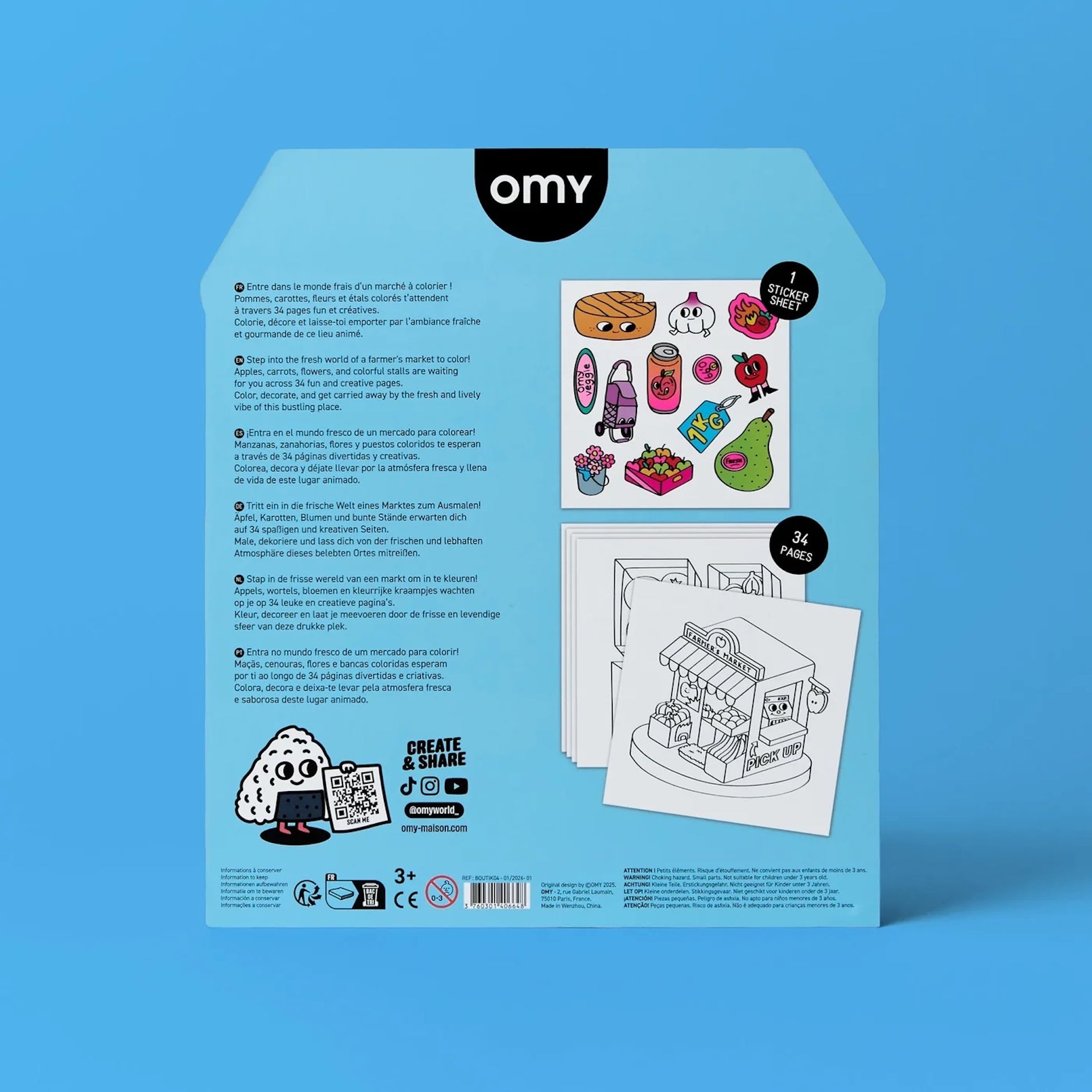 COLOURING AND STICKER BOOK