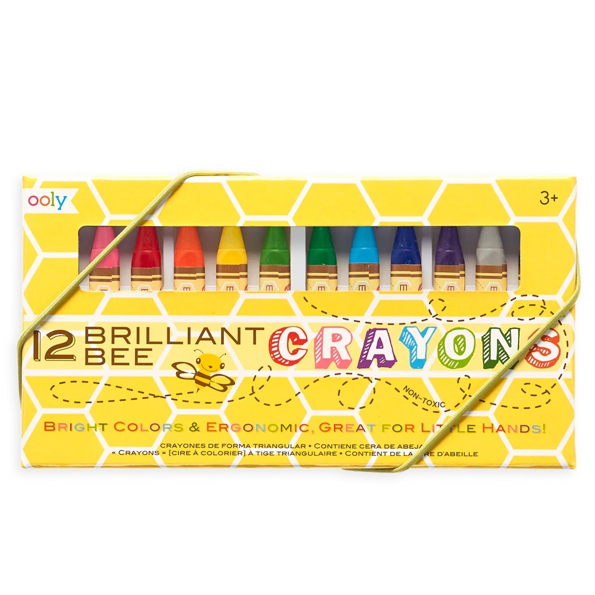 BRILLIANT BEE CRAYONS - SET OF 12 (3 YEARS+)