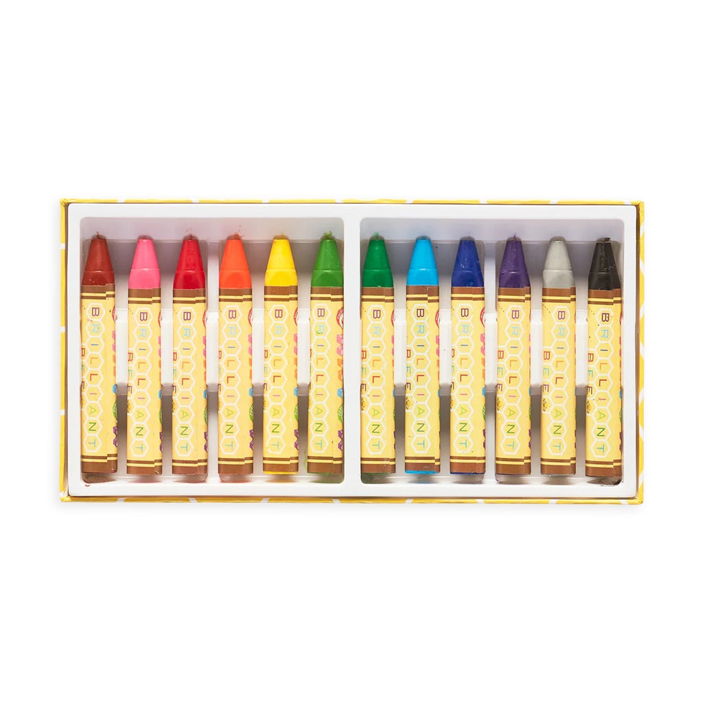 BRILLIANT BEE CRAYONS - SET OF 12 (3 YEARS+)