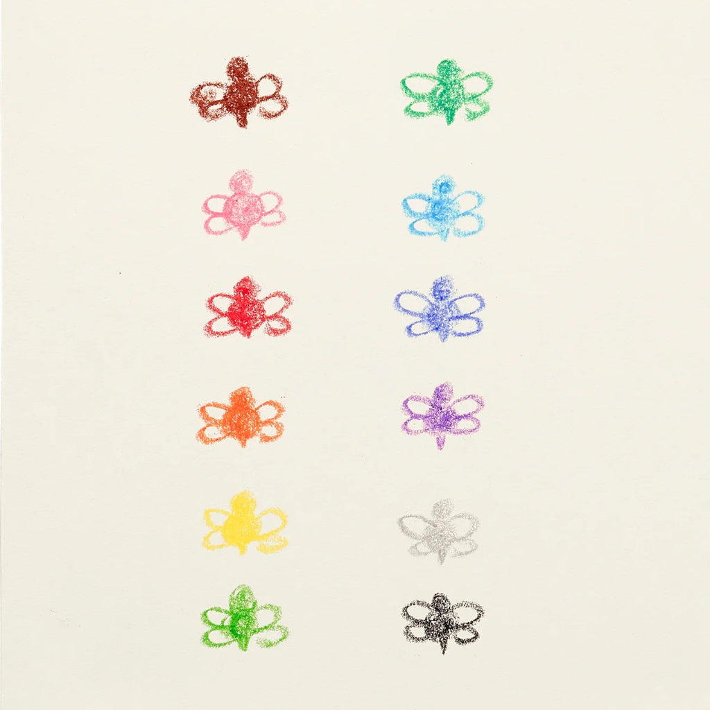 BRILLIANT BEE CRAYONS - SET OF 12 (3 YEARS+)