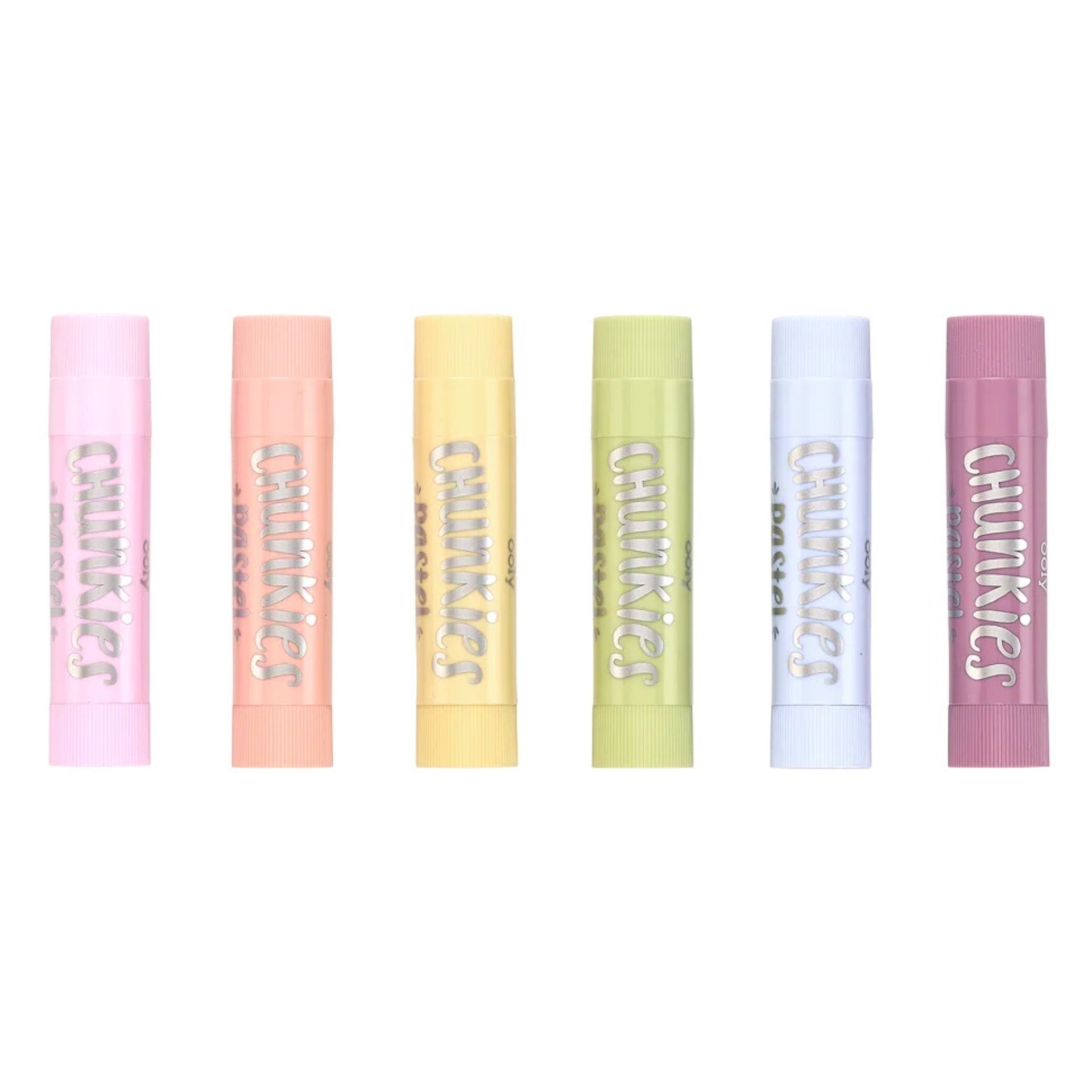 CHUNKIES PAINT STICKS - 6 COLOURS PASTEL (3 YEARS+)