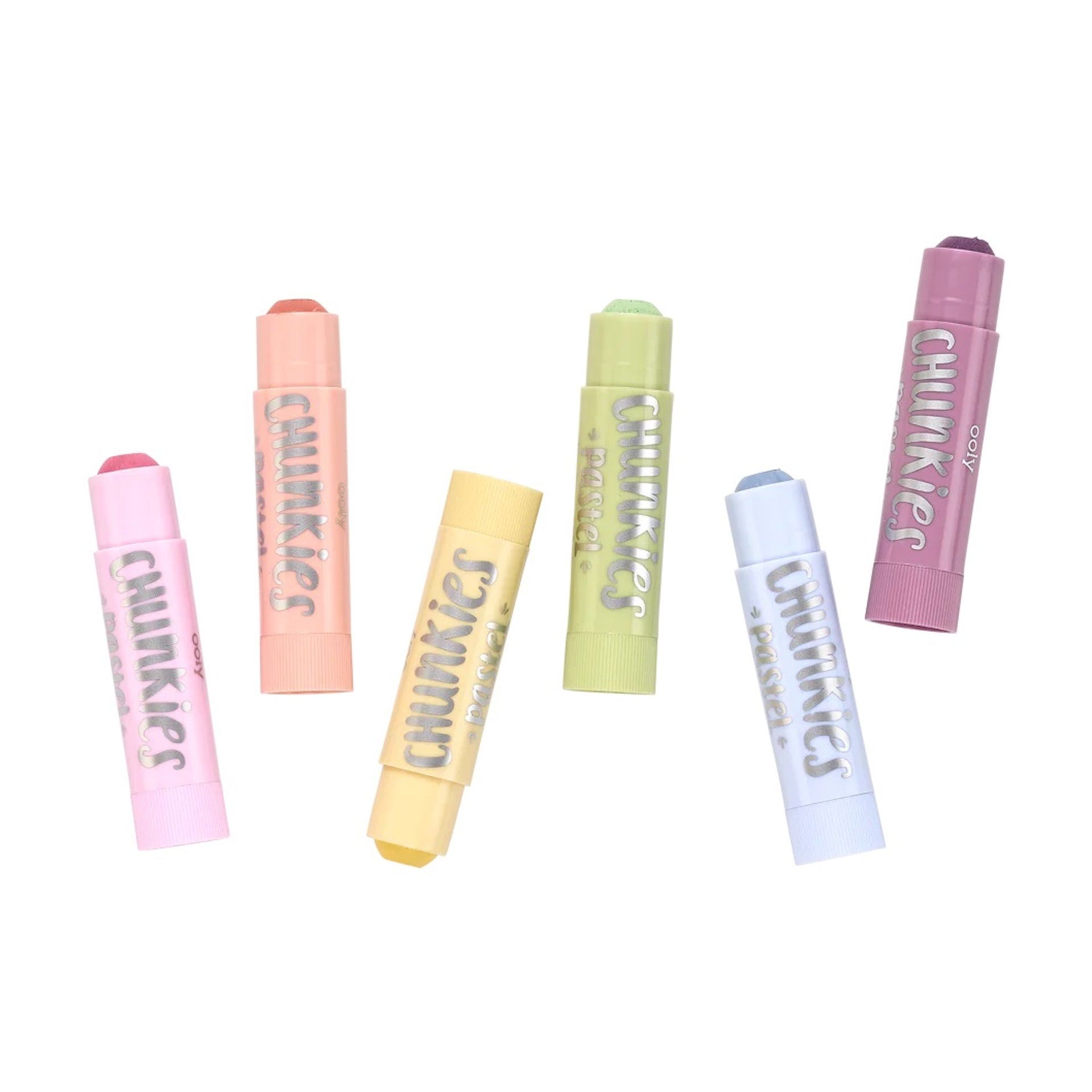 CHUNKIES PAINT STICKS - 6 COLOURS PASTEL (3 YEARS+)