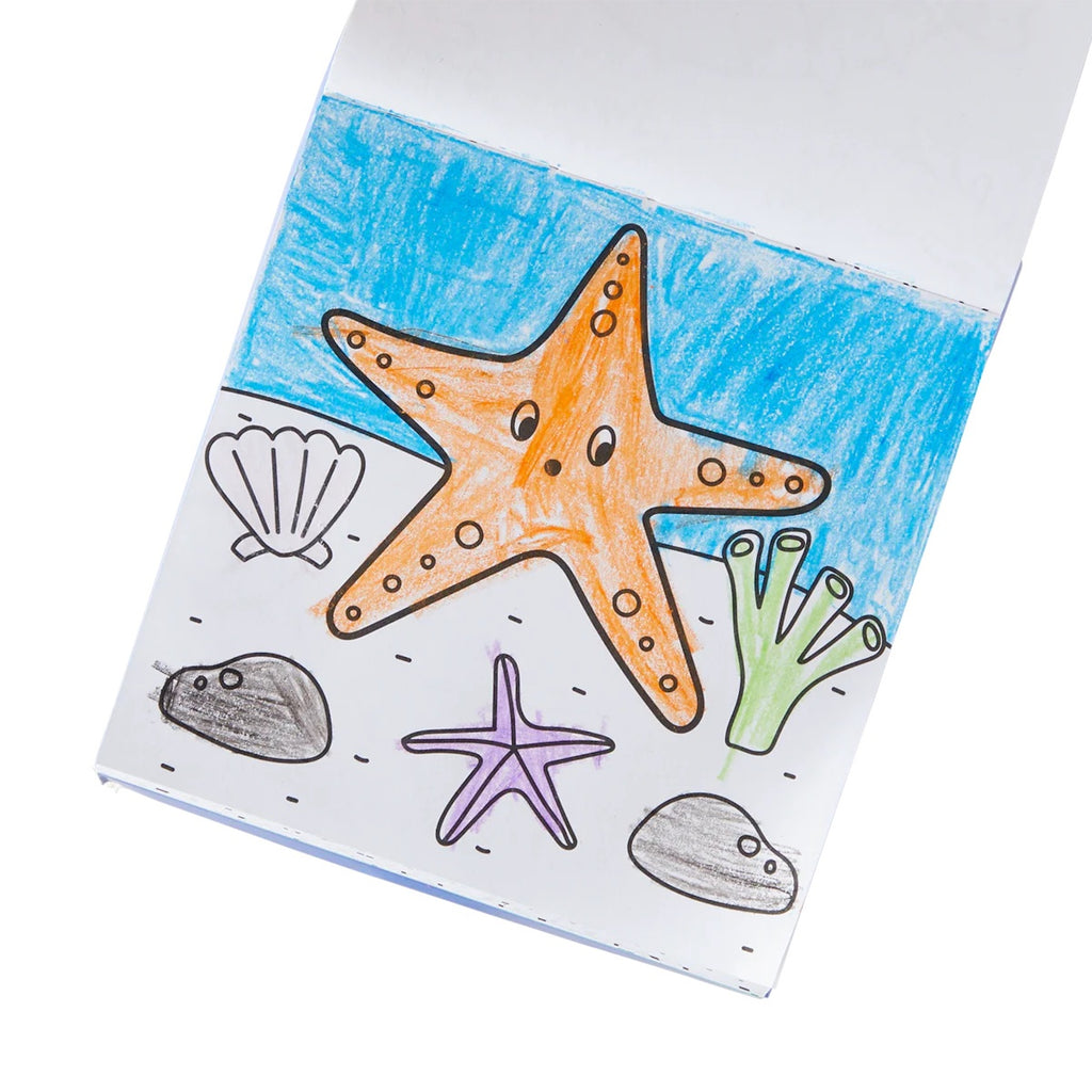 CRAYON & COLOURING BOOK KIT - SEA LIFE (3 YEARS+)