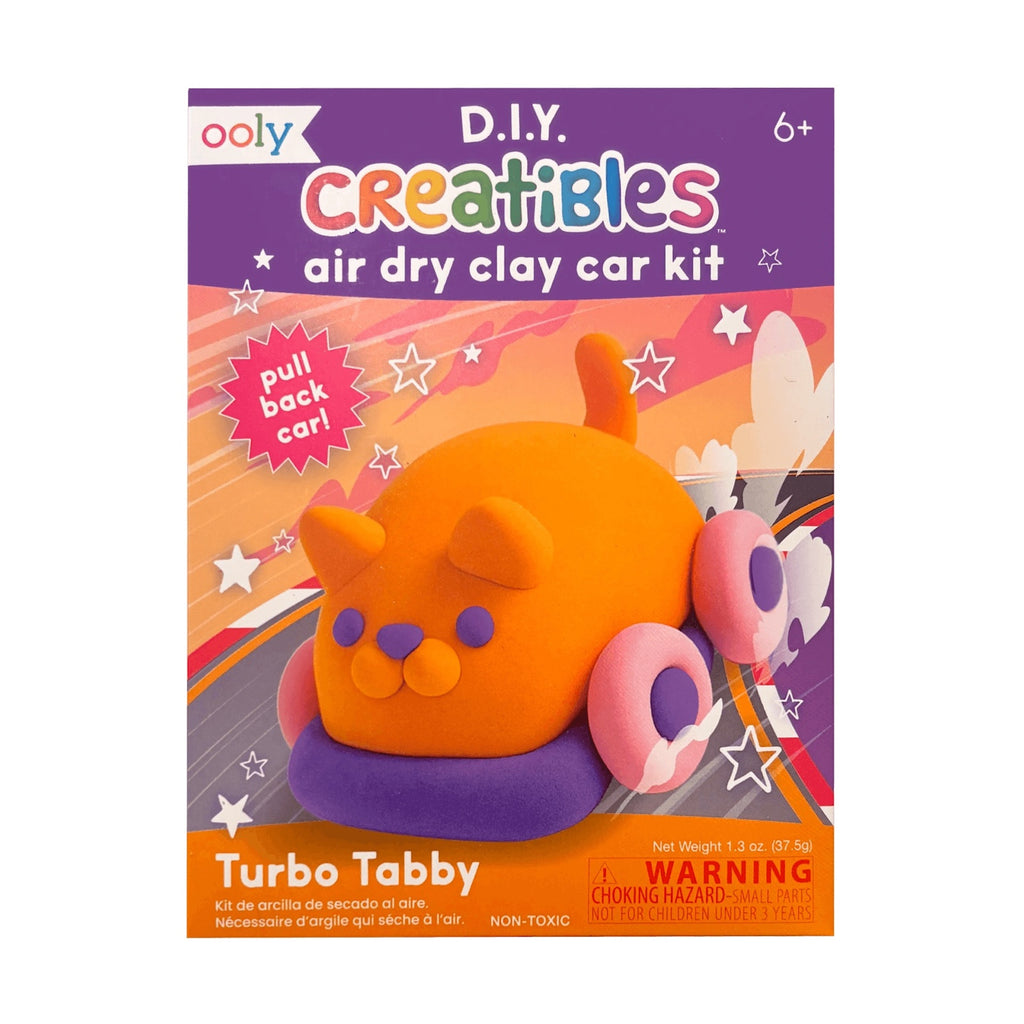 CREATIBLES DIY AIR DRY CLAY CAR KIT - TURBO TABBY