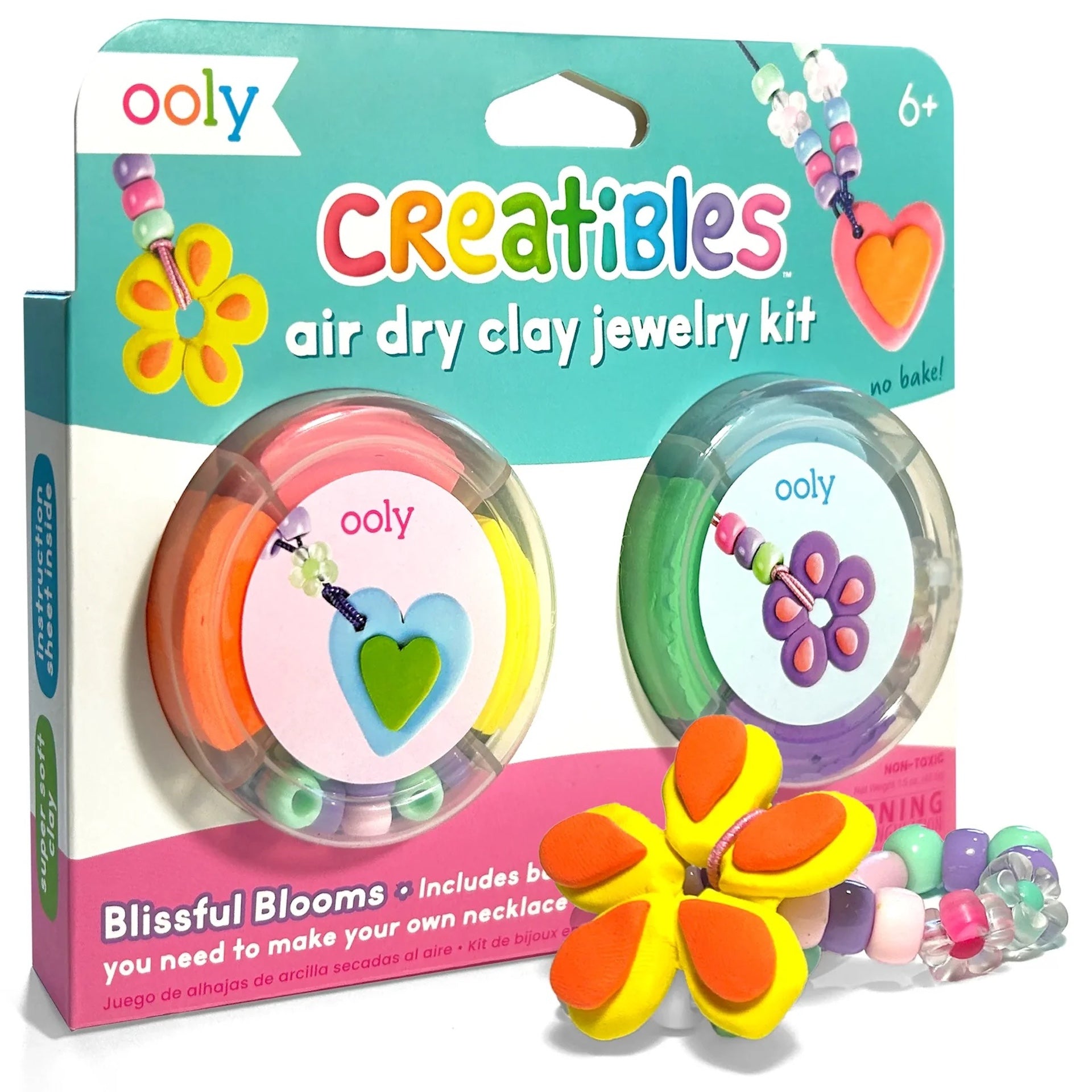 CREATIBLES DIY AIR DRY CLAY JEWELLERY KIT- BLISSFUL BLOOMS (6 YEARS+)