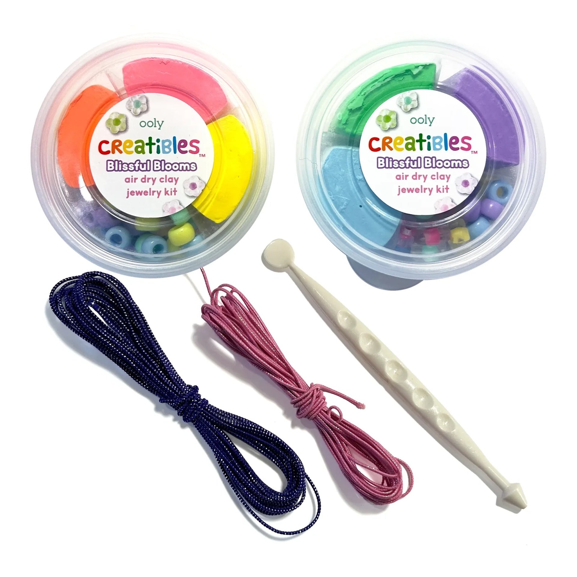 CREATIBLES DIY AIR DRY CLAY JEWELLERY KIT- BLISSFUL BLOOMS (6 YEARS+)