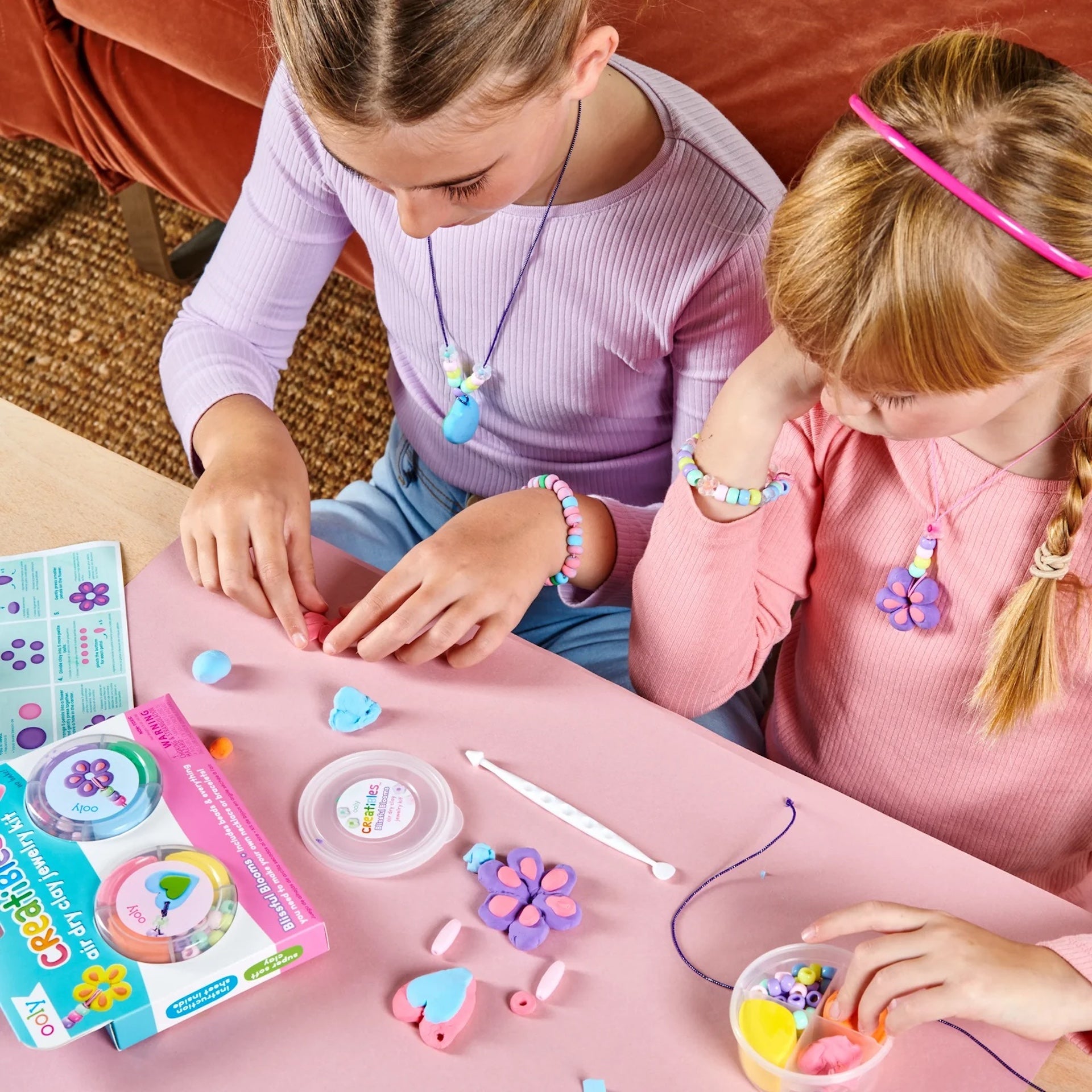 CREATIBLES DIY AIR DRY CLAY JEWELLERY KIT- BLISSFUL BLOOMS (6 YEARS+)