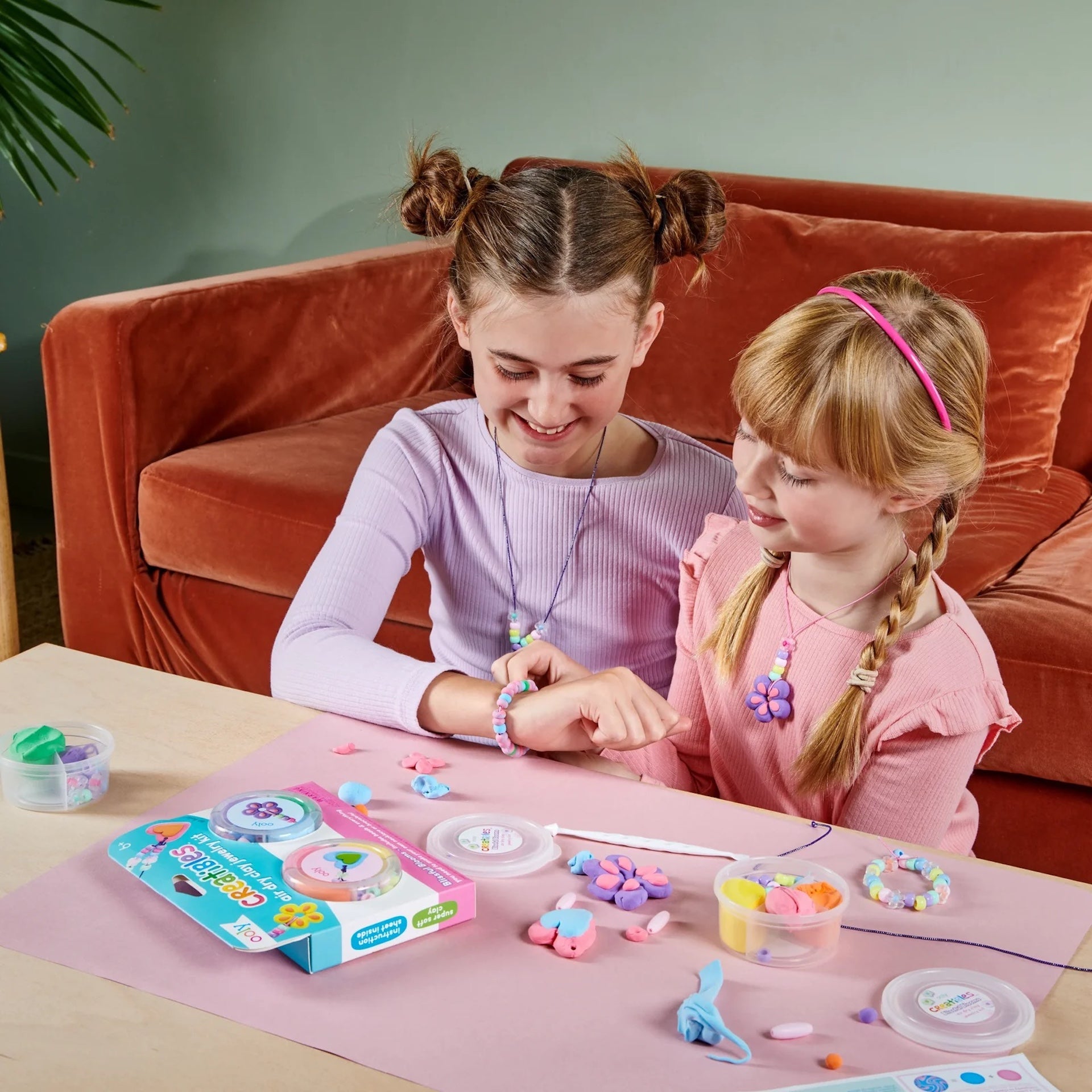 CREATIBLES DIY AIR DRY CLAY JEWELLERY KIT- BLISSFUL BLOOMS (6 YEARS+)