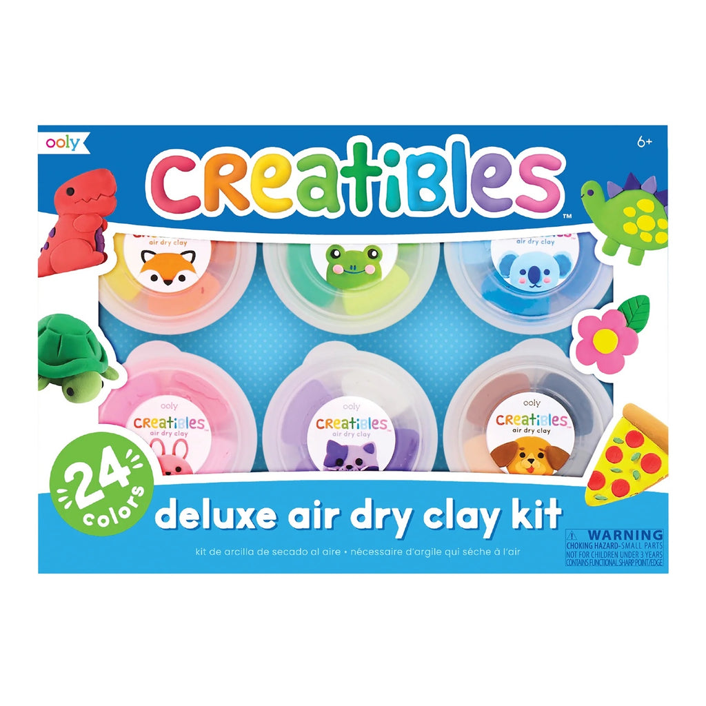 CREATIBLES DIY AIR DRY CLAY KIT - 24 COLOURS + TOOLS