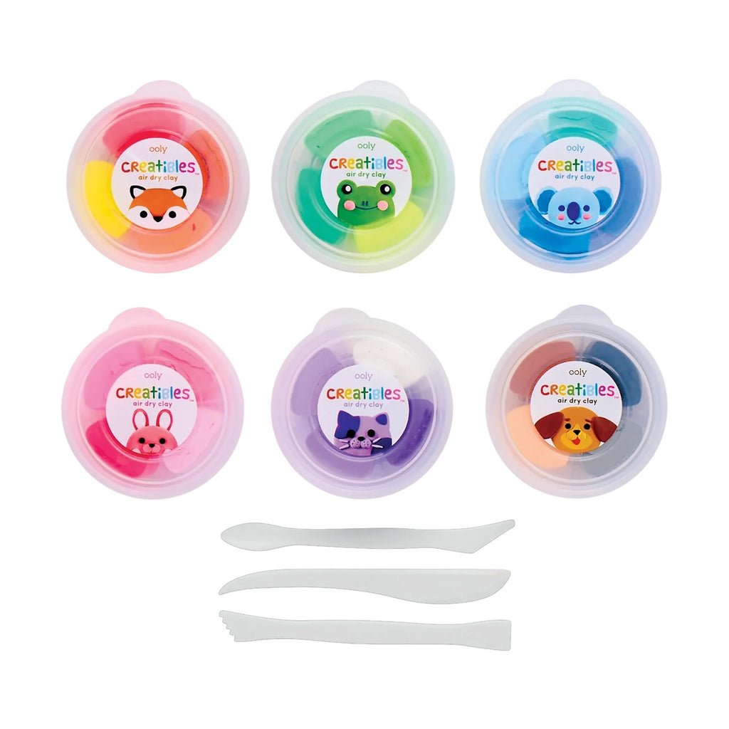 CREATIBLES DIY AIR DRY CLAY KIT - 24 COLOURS + TOOLS