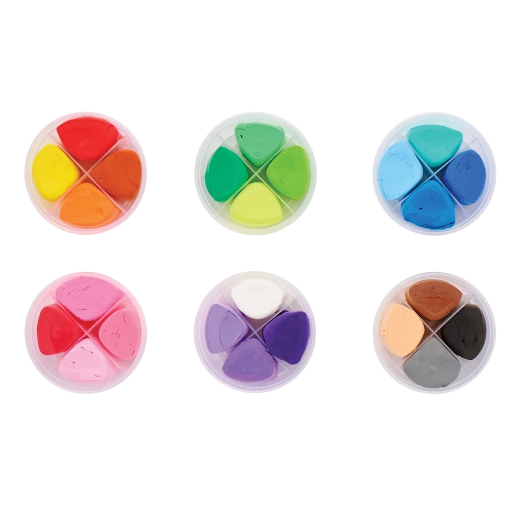 CREATIBLES DIY AIR DRY CLAY KIT - 24 COLOURS + TOOLS