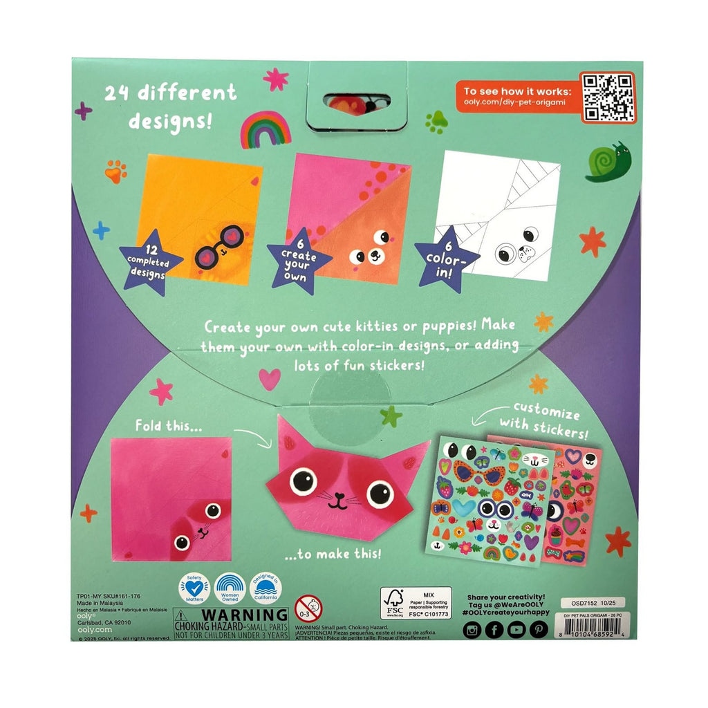 DIY PET PALS ORIGAMI (6 YEARS+)